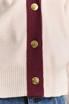 Contrast Cardigan — REFINED PINK 3