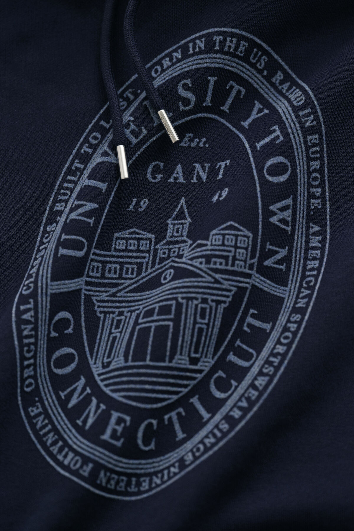 Seasonal Graphic Hoodie — EVENING BLUE