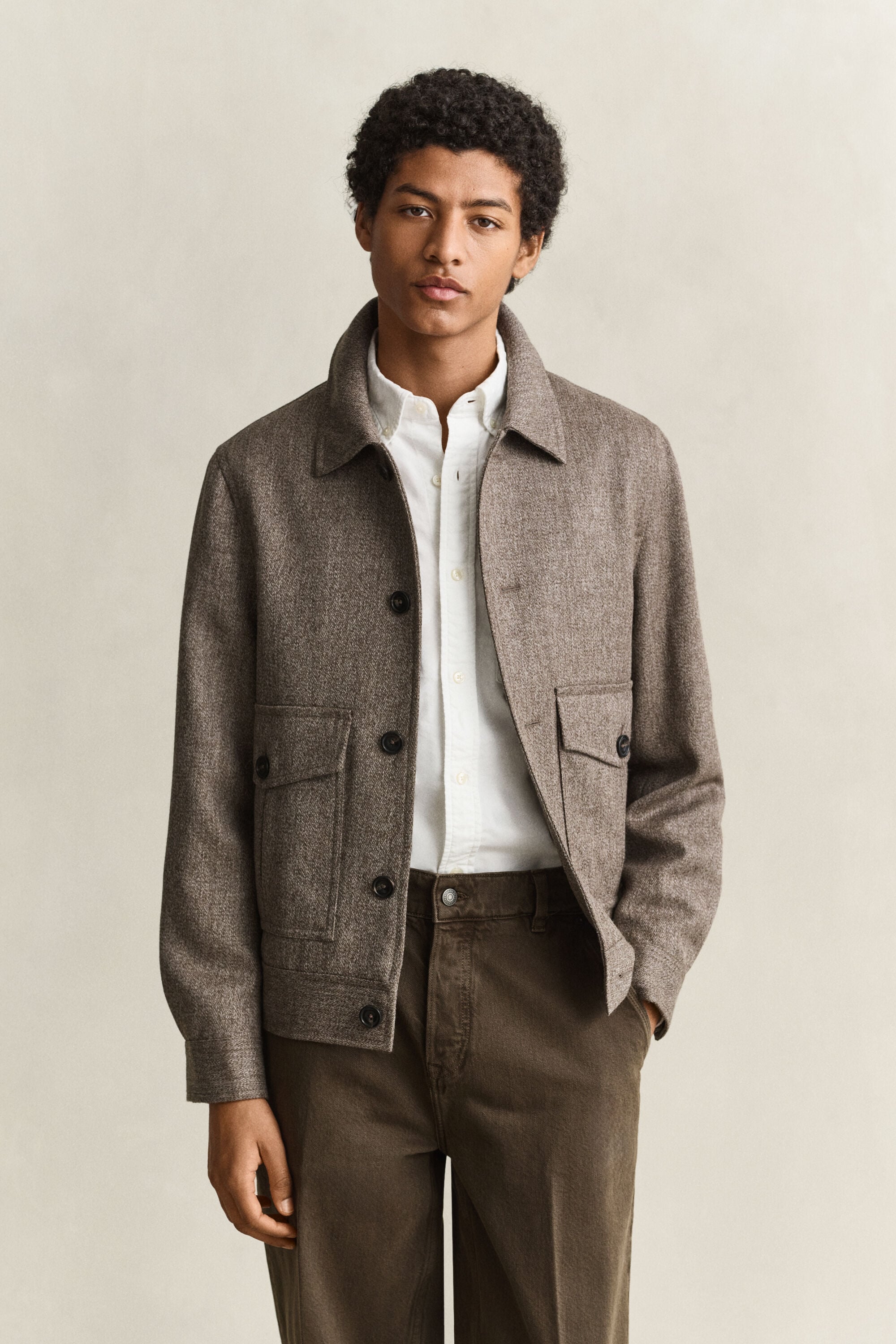 Mélange Wool Jacket