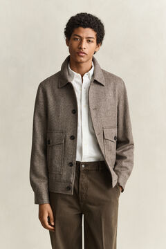 Mélange Wool Jacket — FADED TAUPE 7