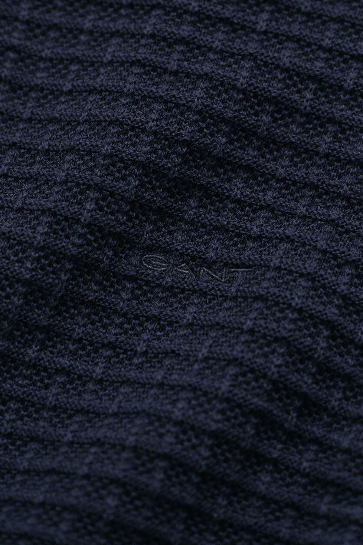 Textured Half-Zip Sweater — EVENING BLUE