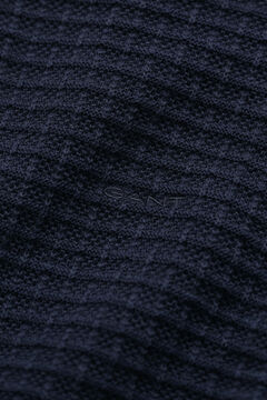 Textured Half-Zip Sweater — EVENING BLUE 1