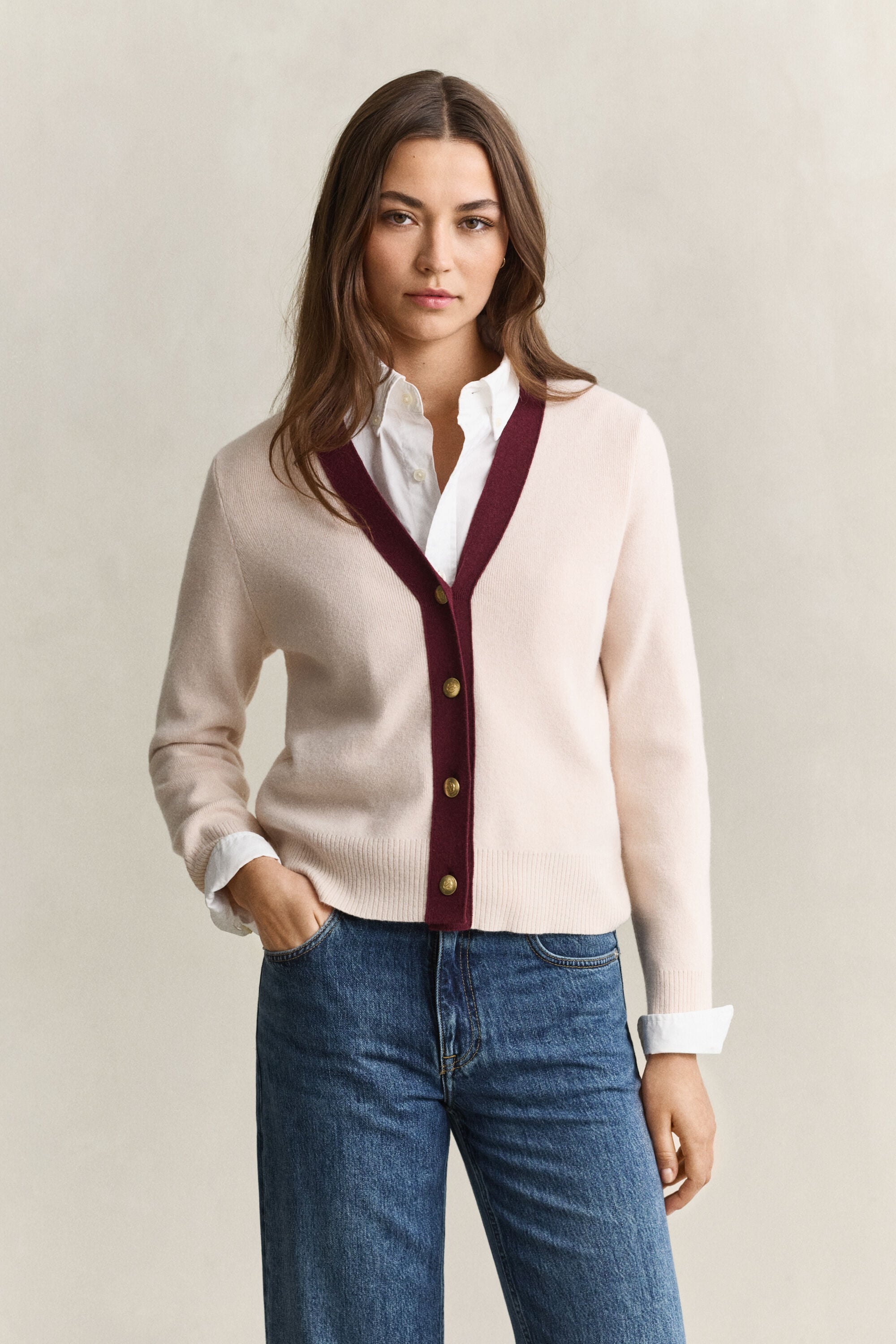 Contrast Cardigan