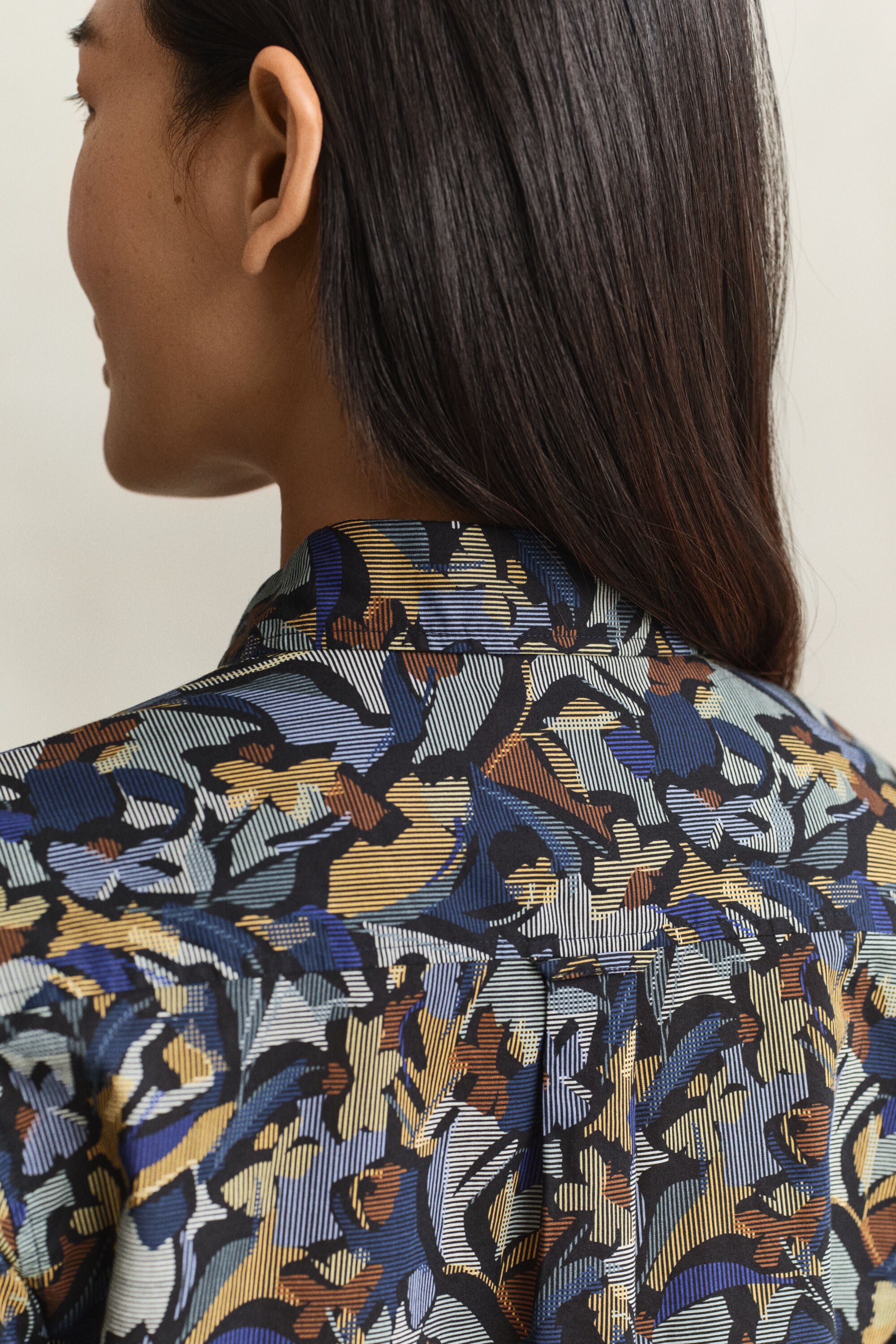 Printed Cotton Voile Shirt