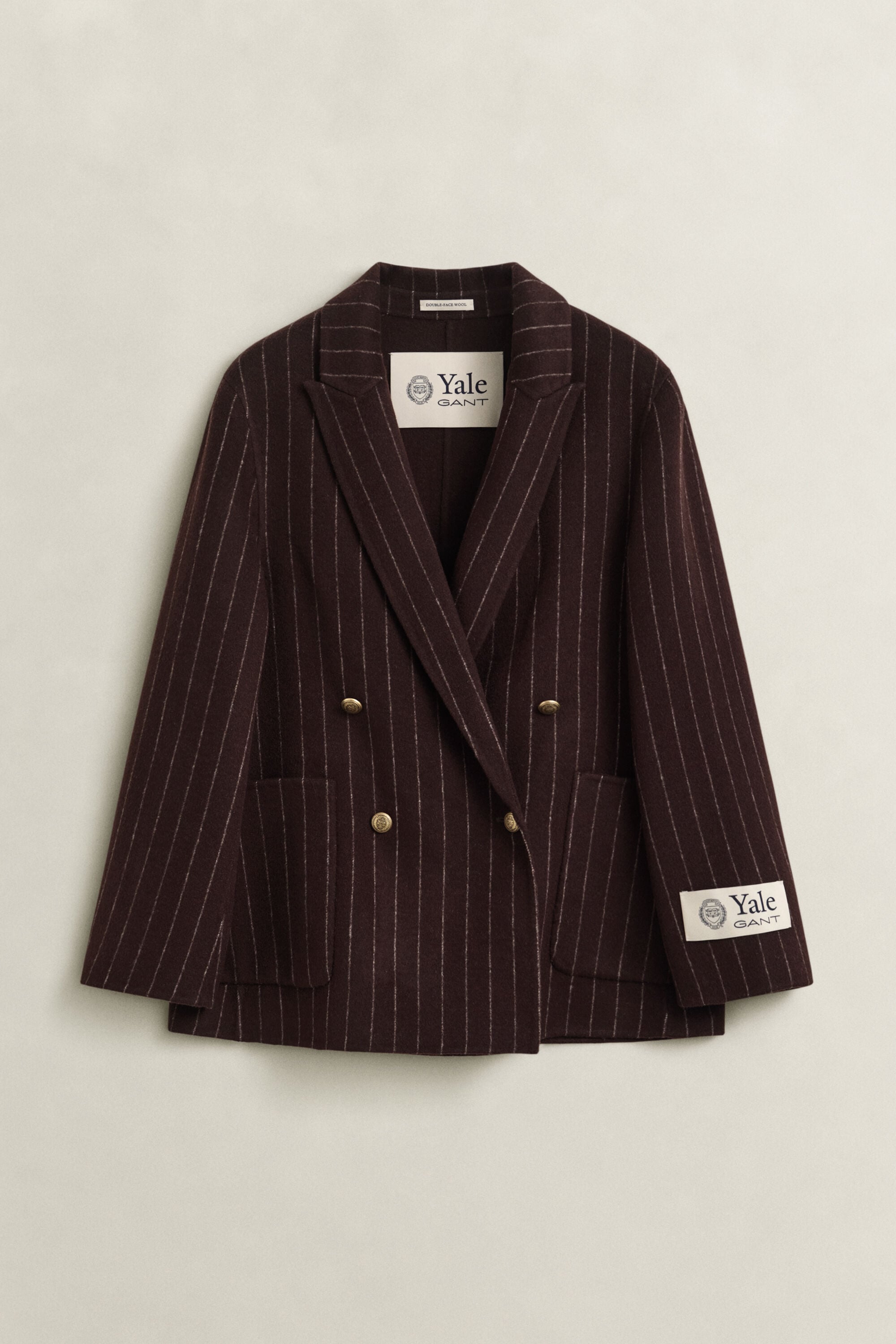 Gant x Yale Pinstriped Handstitched Blazer