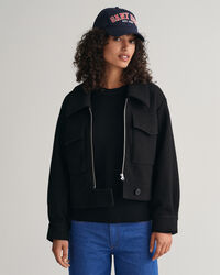 Boucl&eacute; Zip Jacket