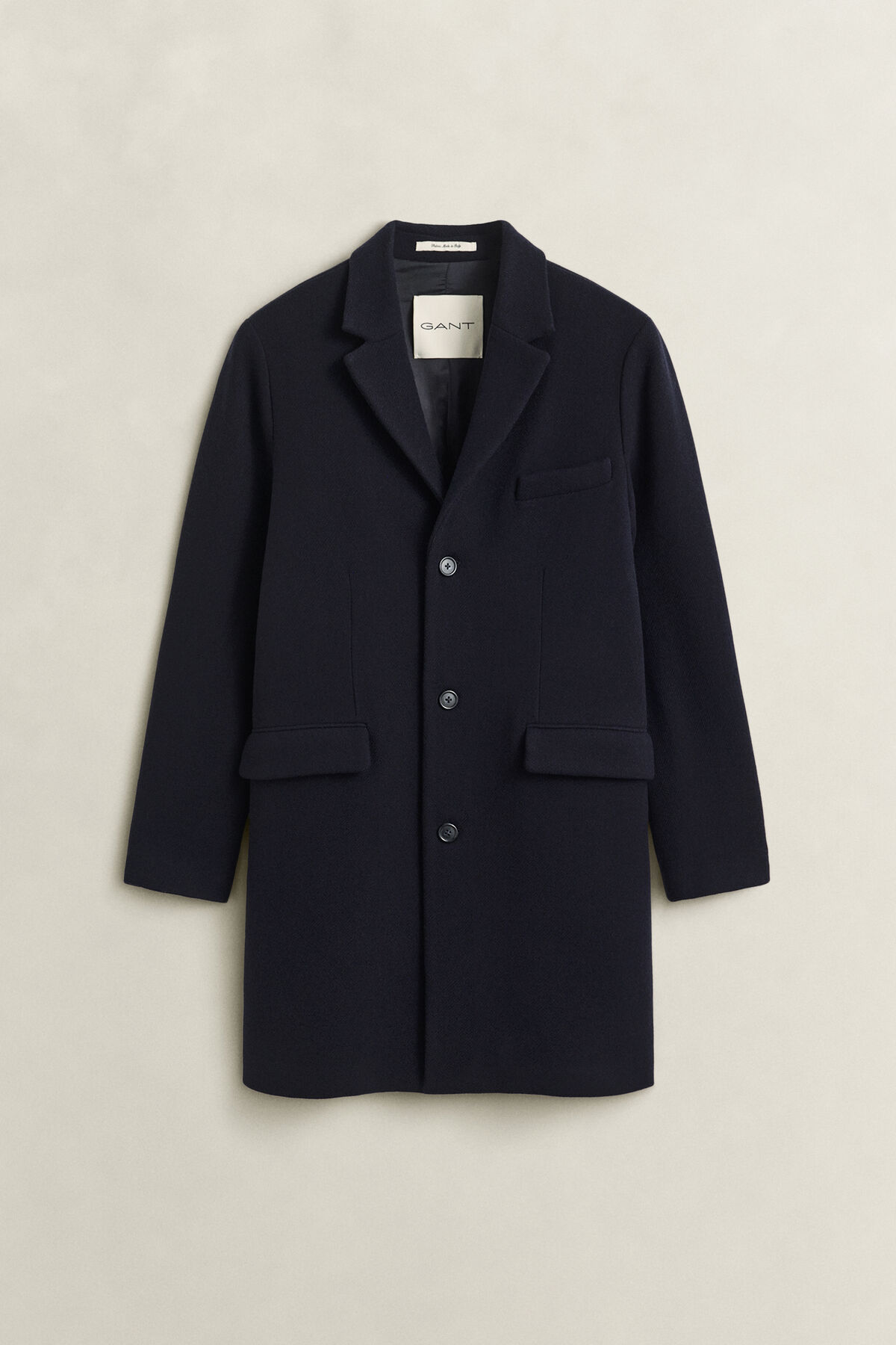 Wool Coat — EVENING BLUE