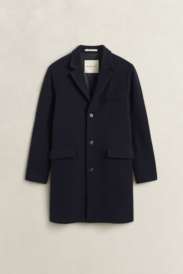 Wool Coat — EVENING BLUE
