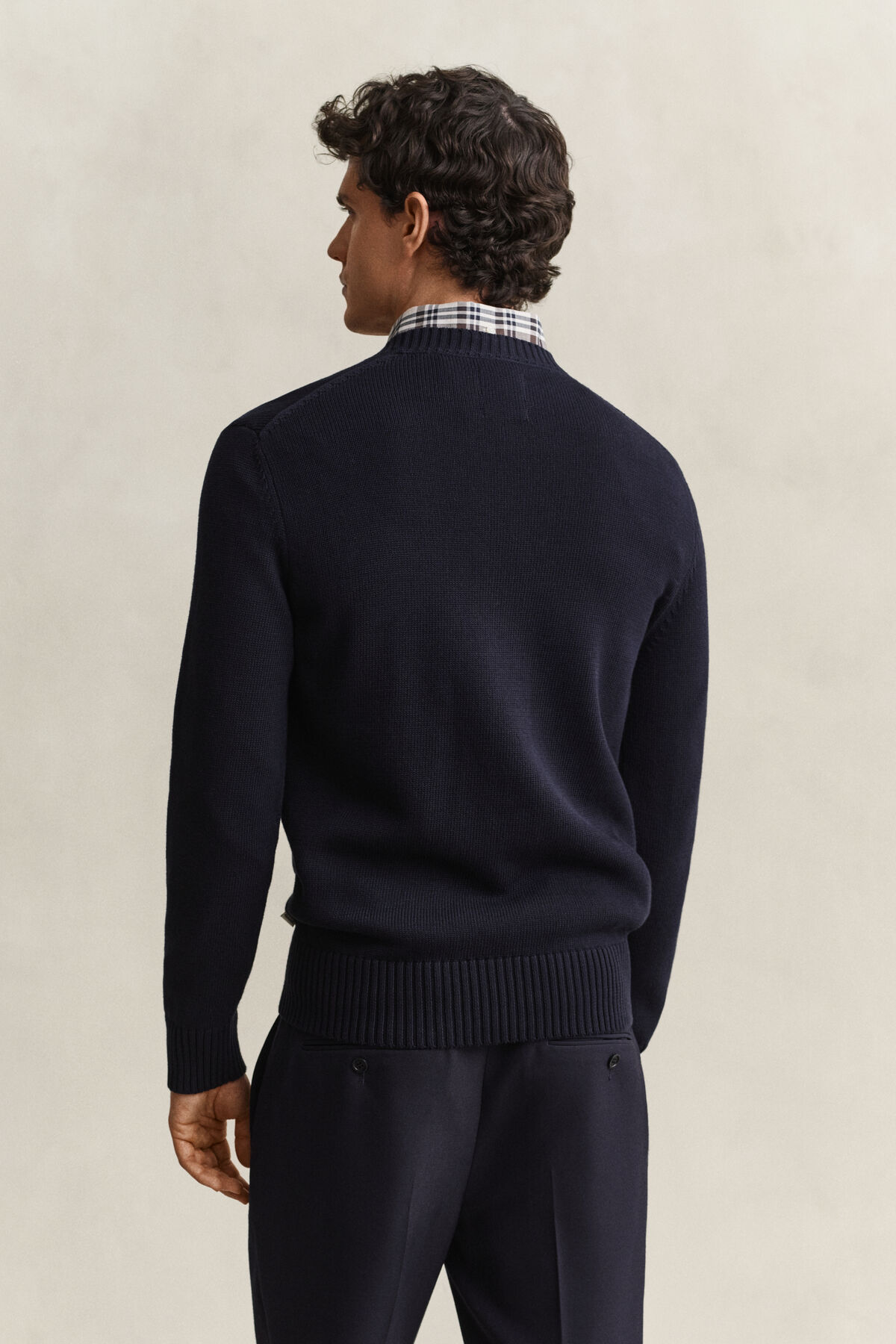 Supima Cotton Sweater — EVENING BLUE