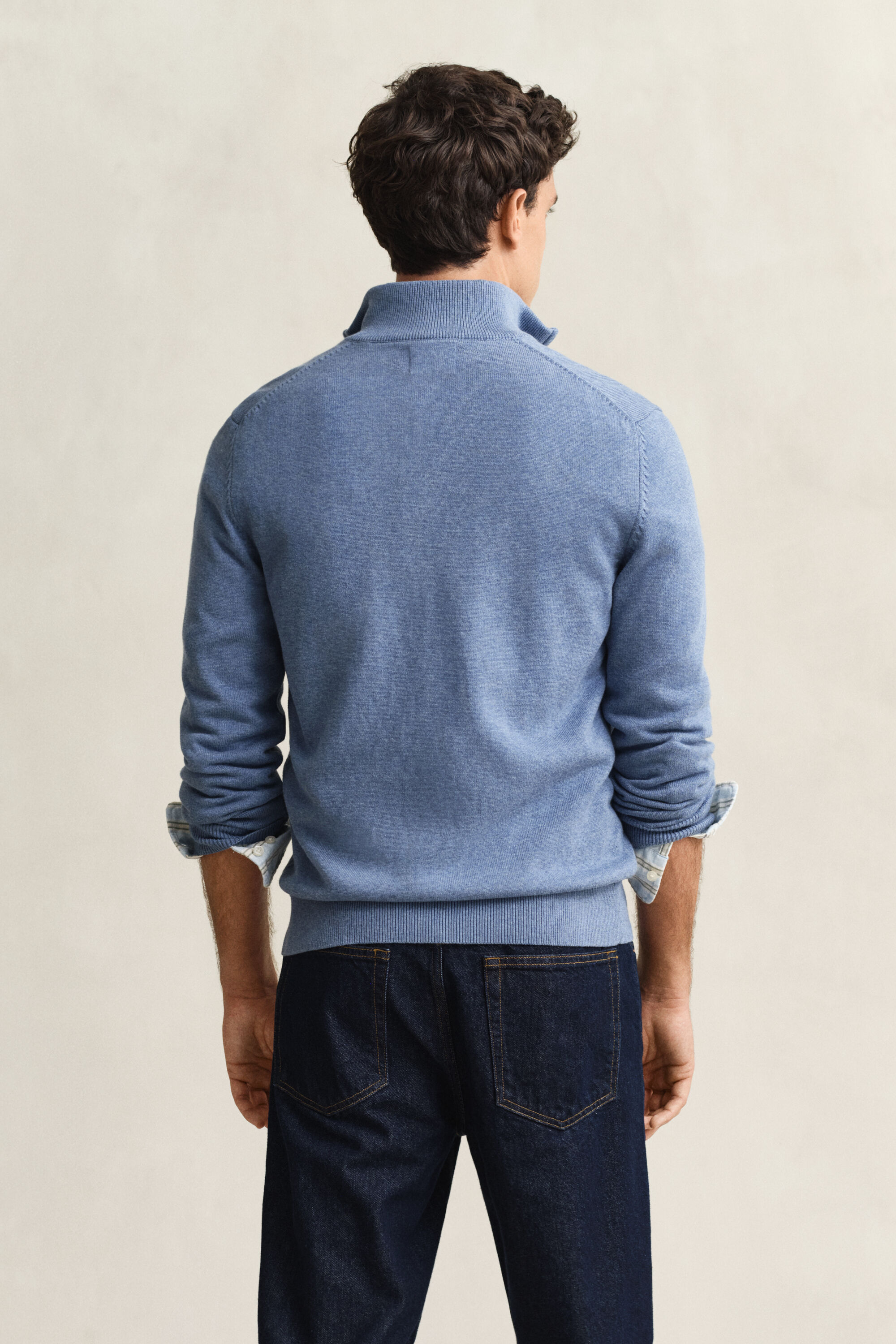 Casual Cotton Zip Cardigan