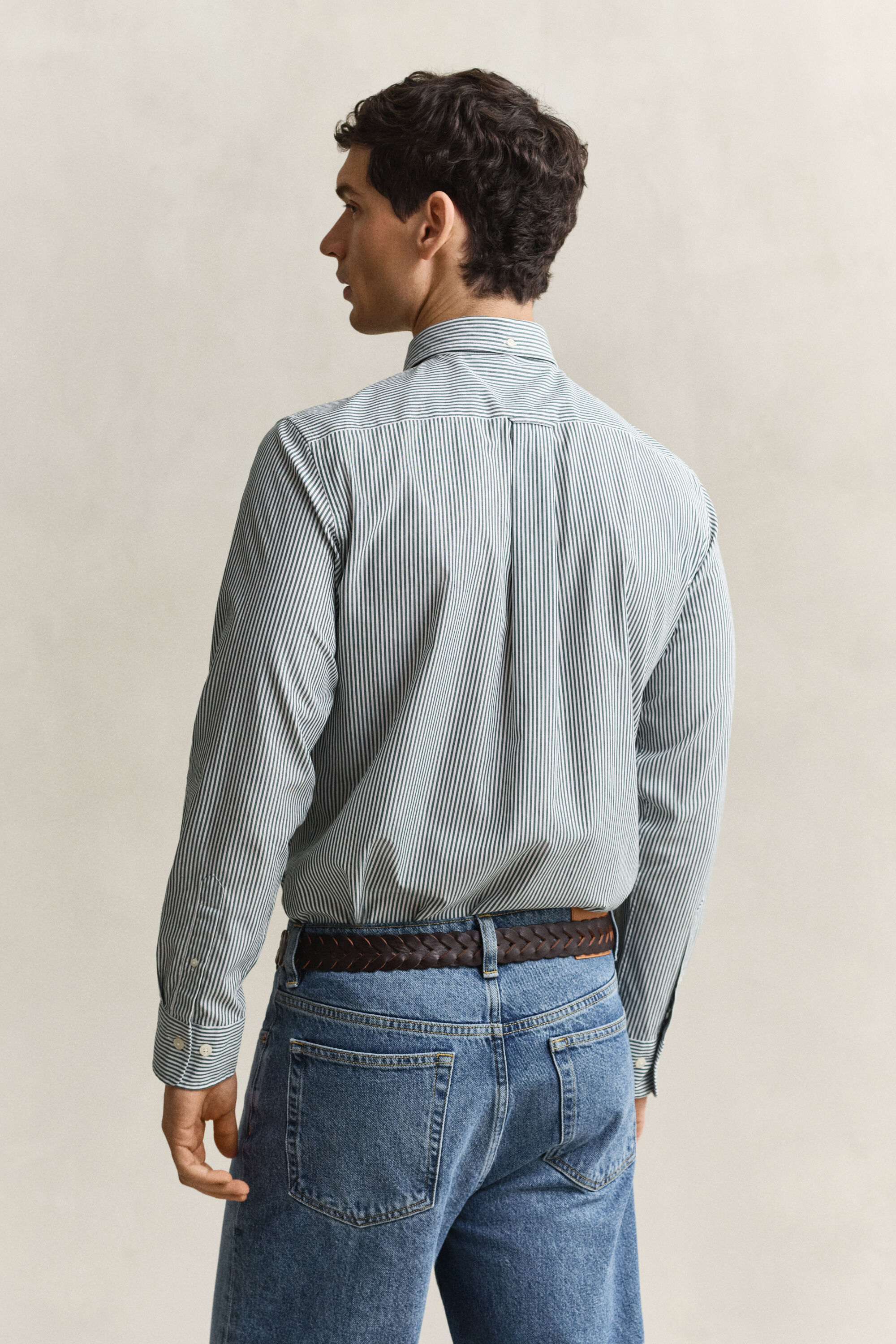 Classic Regular Striped Poplin Shirt