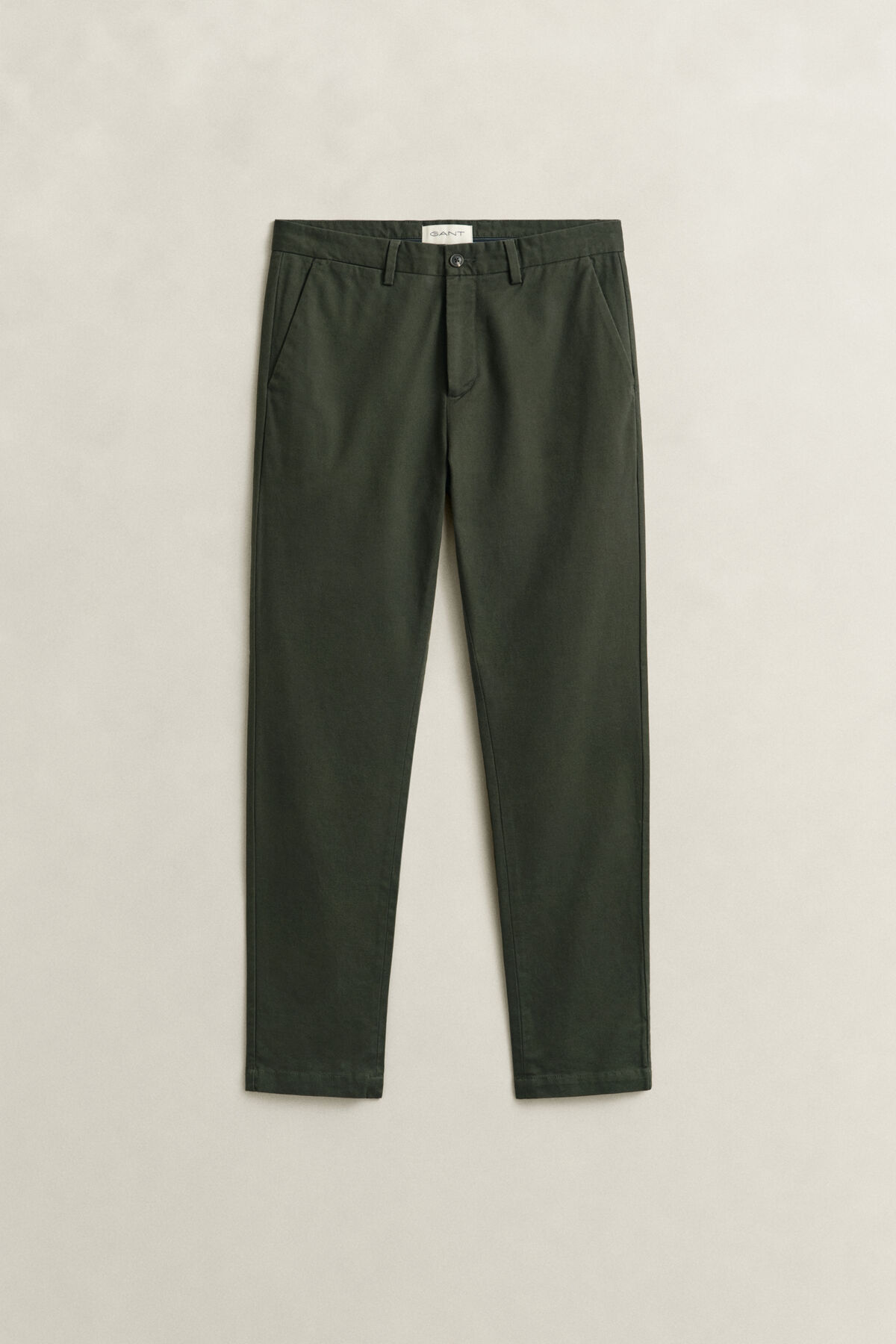 Slim Smart Chinos — DARK MOSS GREEN