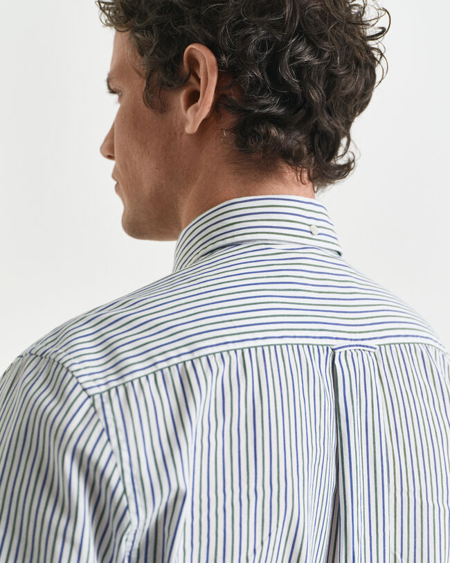 Regular Fit Striped Classic Poplin Shirt