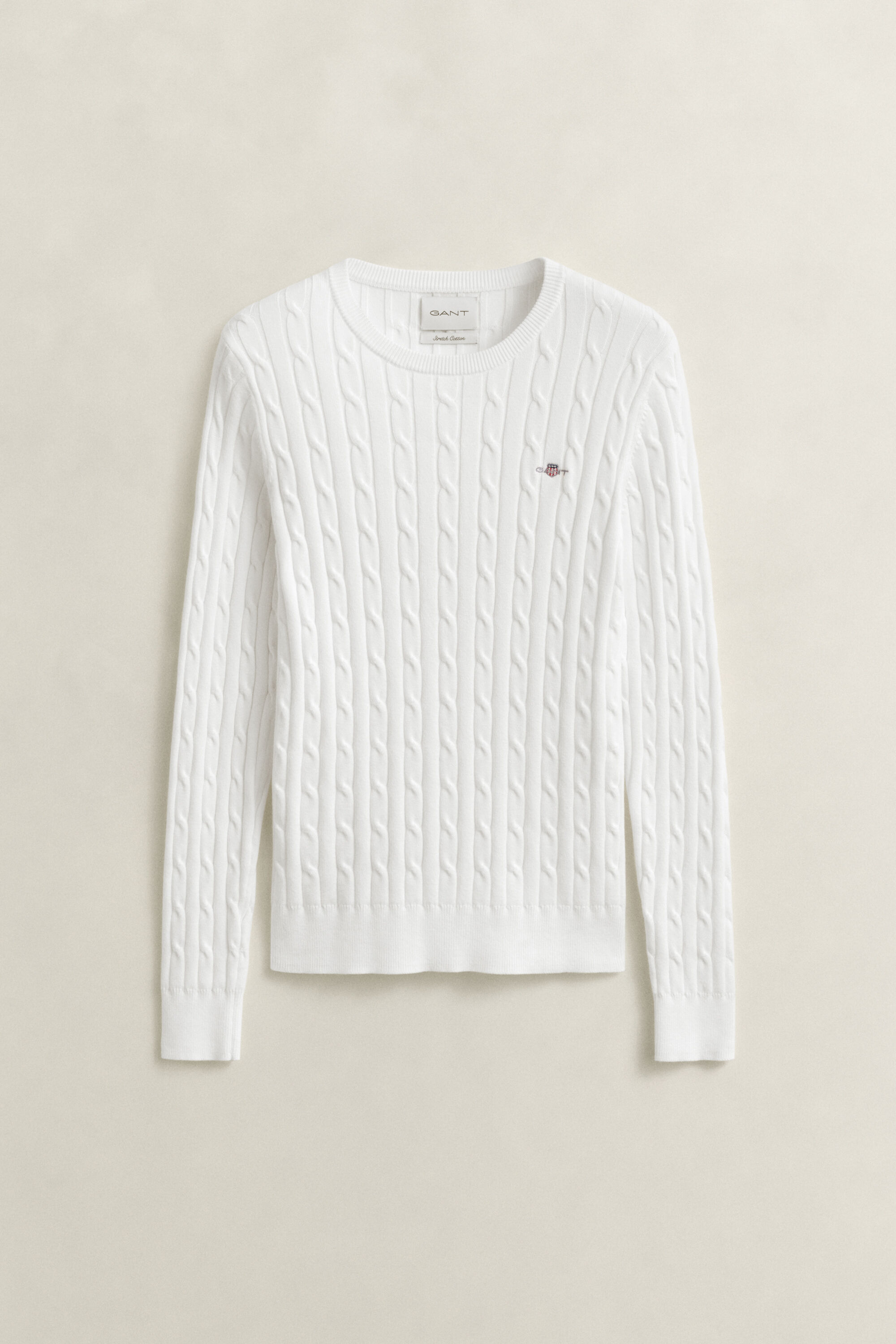 Cable Knit Crew Neck Sweater