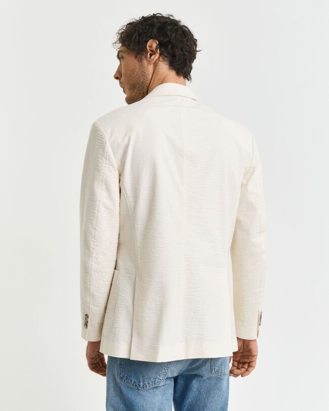 Slim Fit Seersucker Suit Jacket