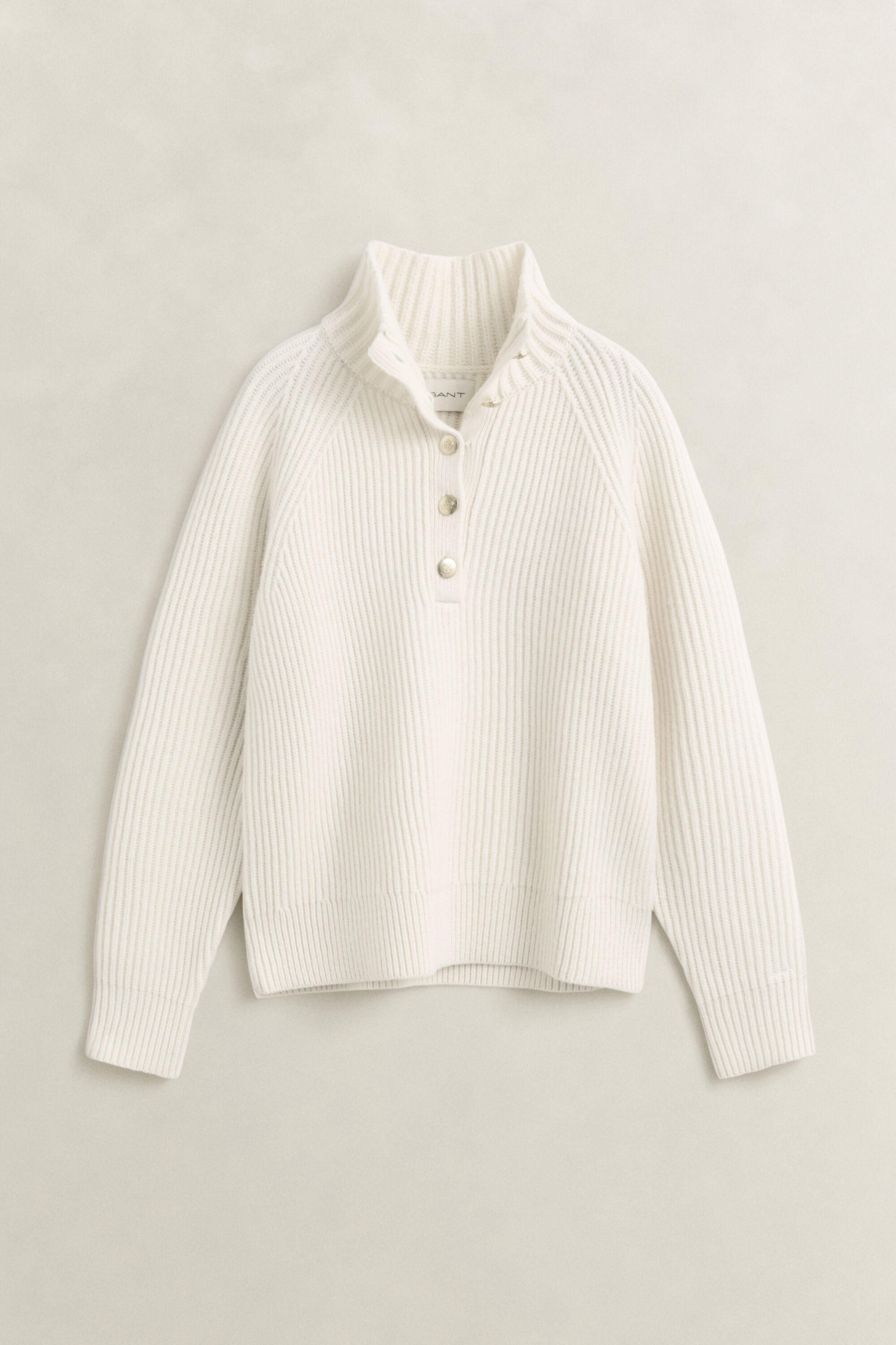 Buttoned Lambswool Sweater