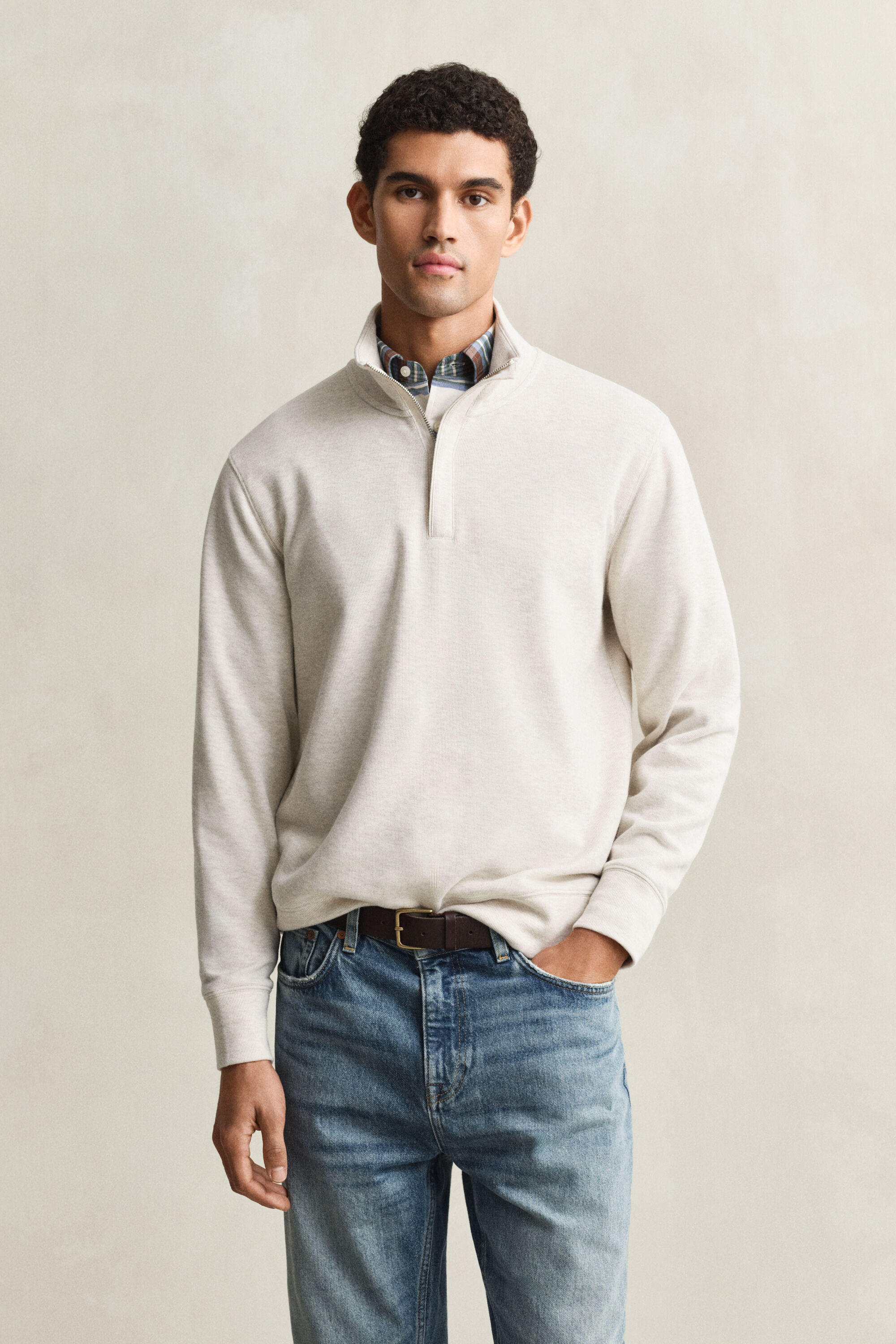 Sacker Rib Half-Zip Sweatshirt