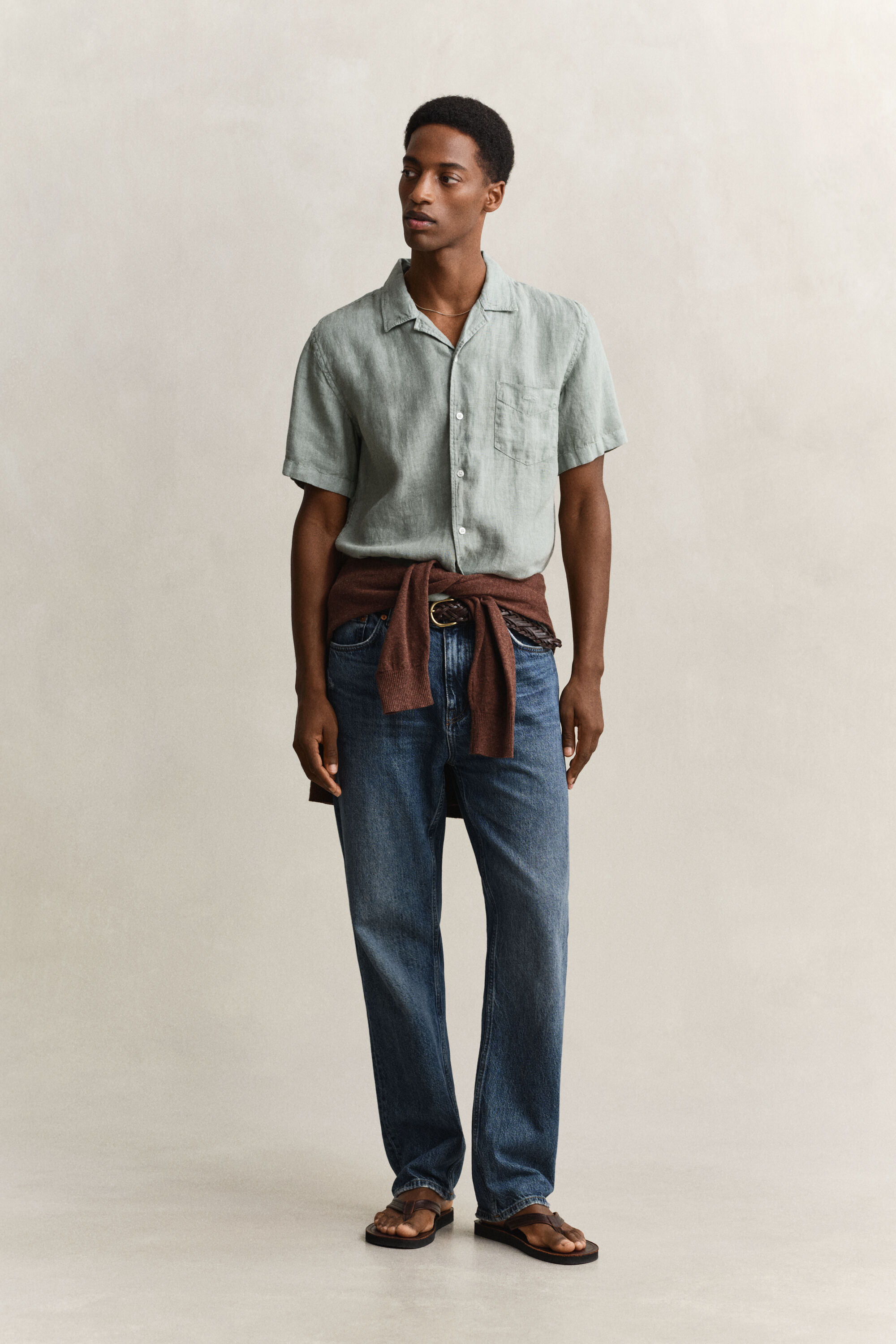 Short Sleeve Linen Shirt