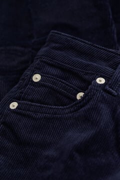 Flared Corduroy Jeans — EVENING BLUE 2