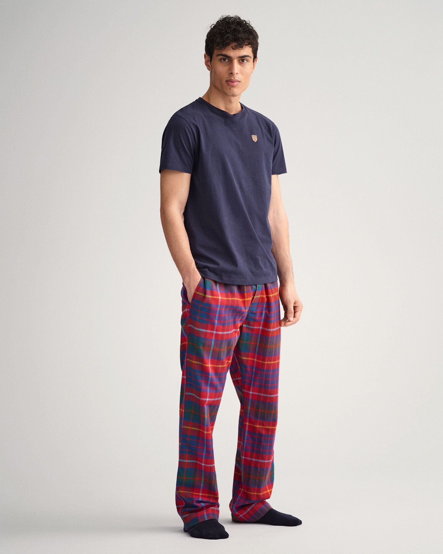 Flash Logo All Over Print Men's Red Sleep Pajama Pants : Target