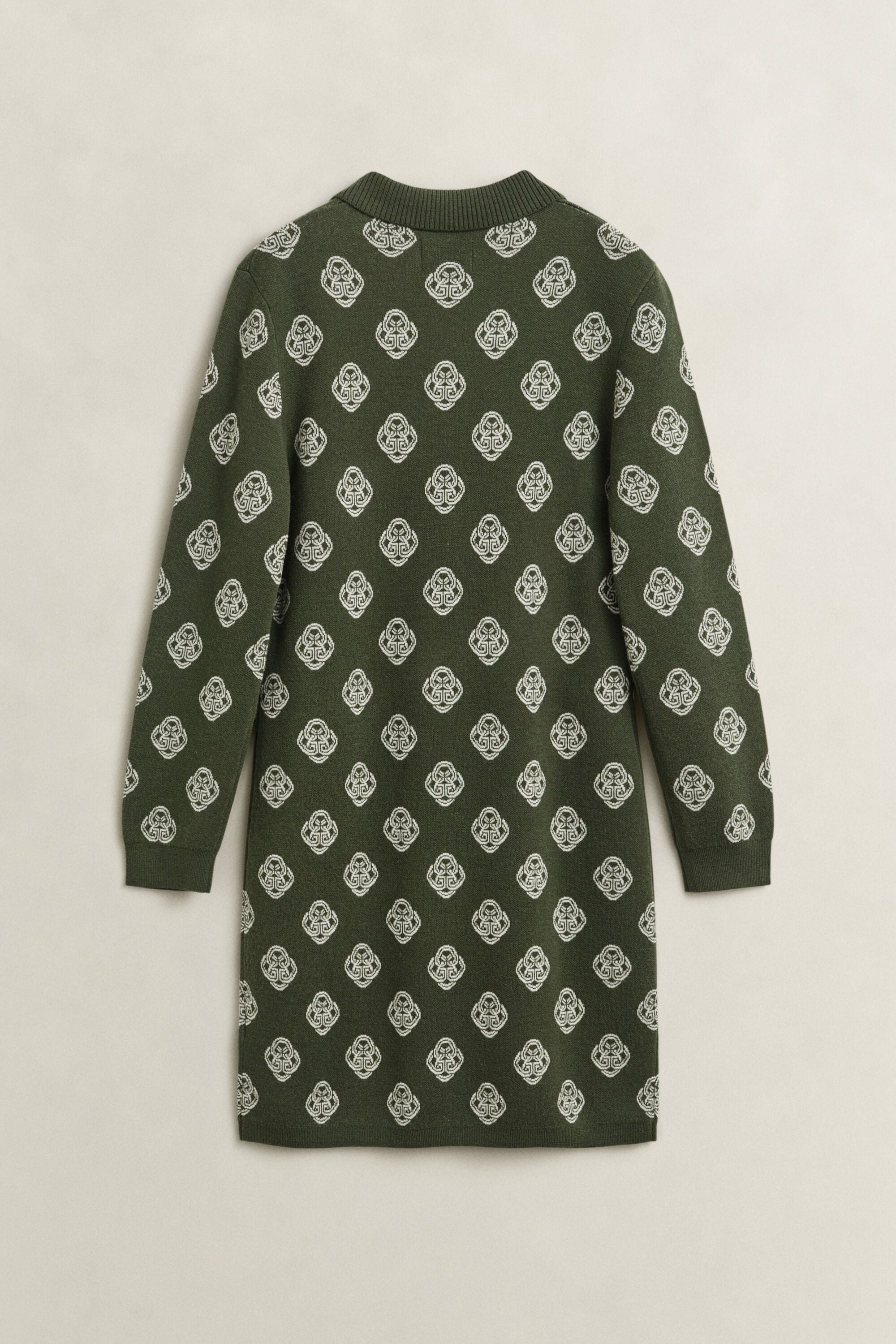 Knitted Monogram Polo Dress