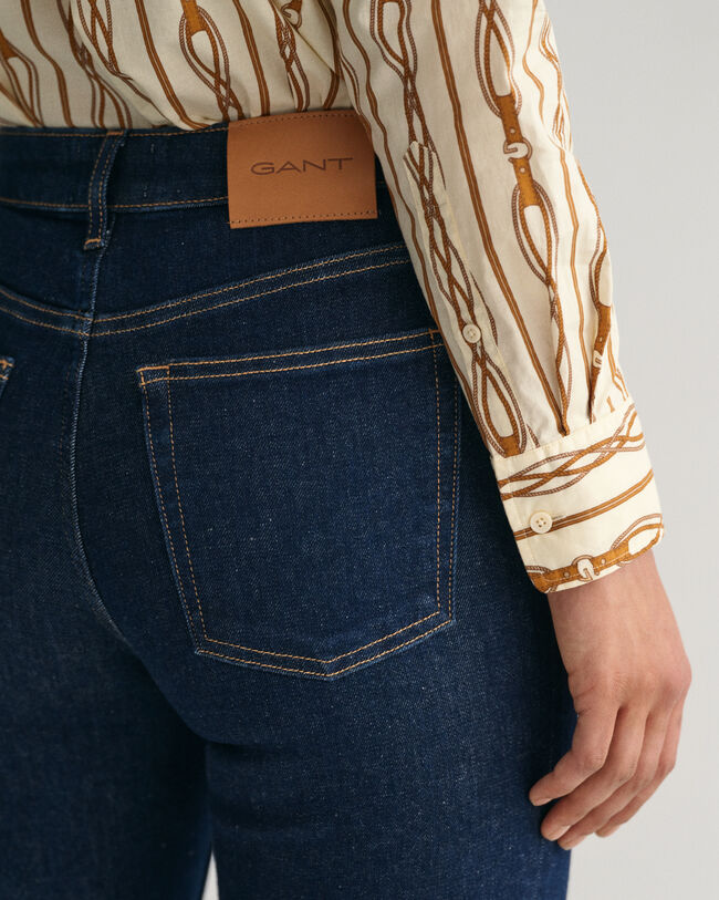 Relaxed Fit Rope Striped Cotton Voile Shirt