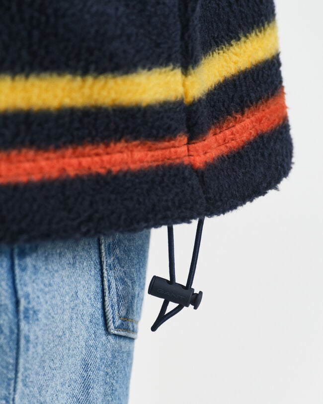 Striped Fleece Sweatshirt