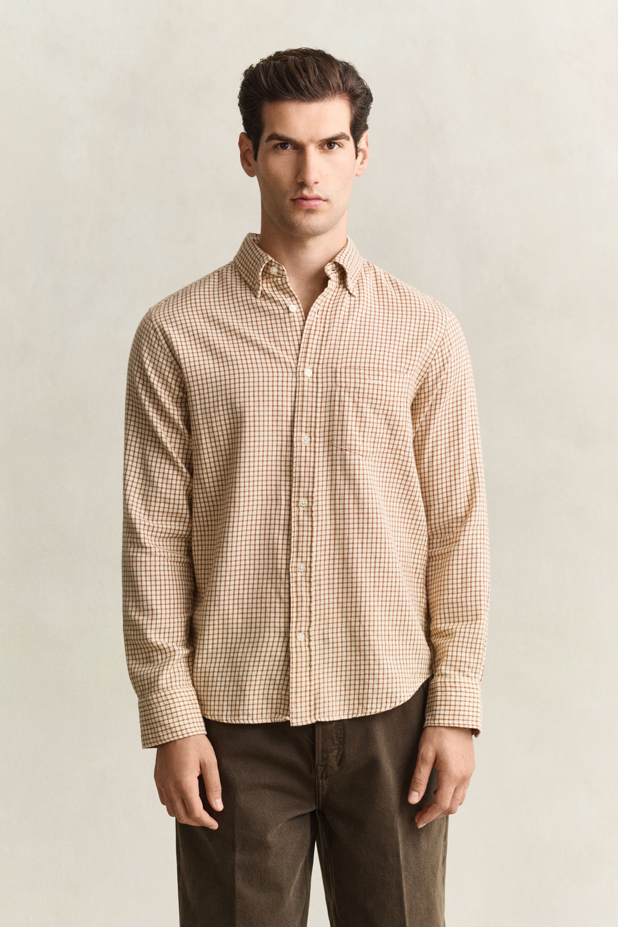 Checked Windblown Flannel Shirt