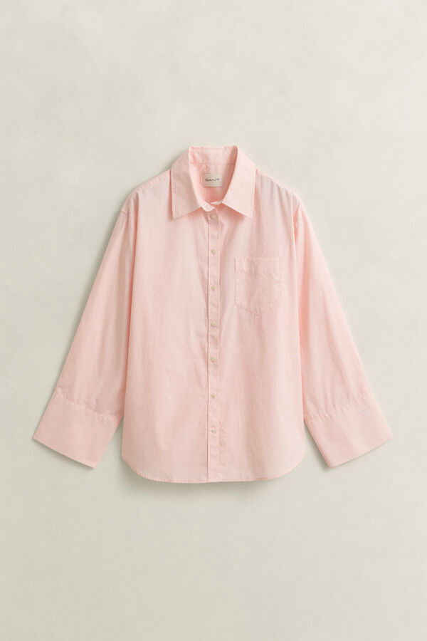 Wide Sleeve Classic Poplin Shirt — REFINED PINK