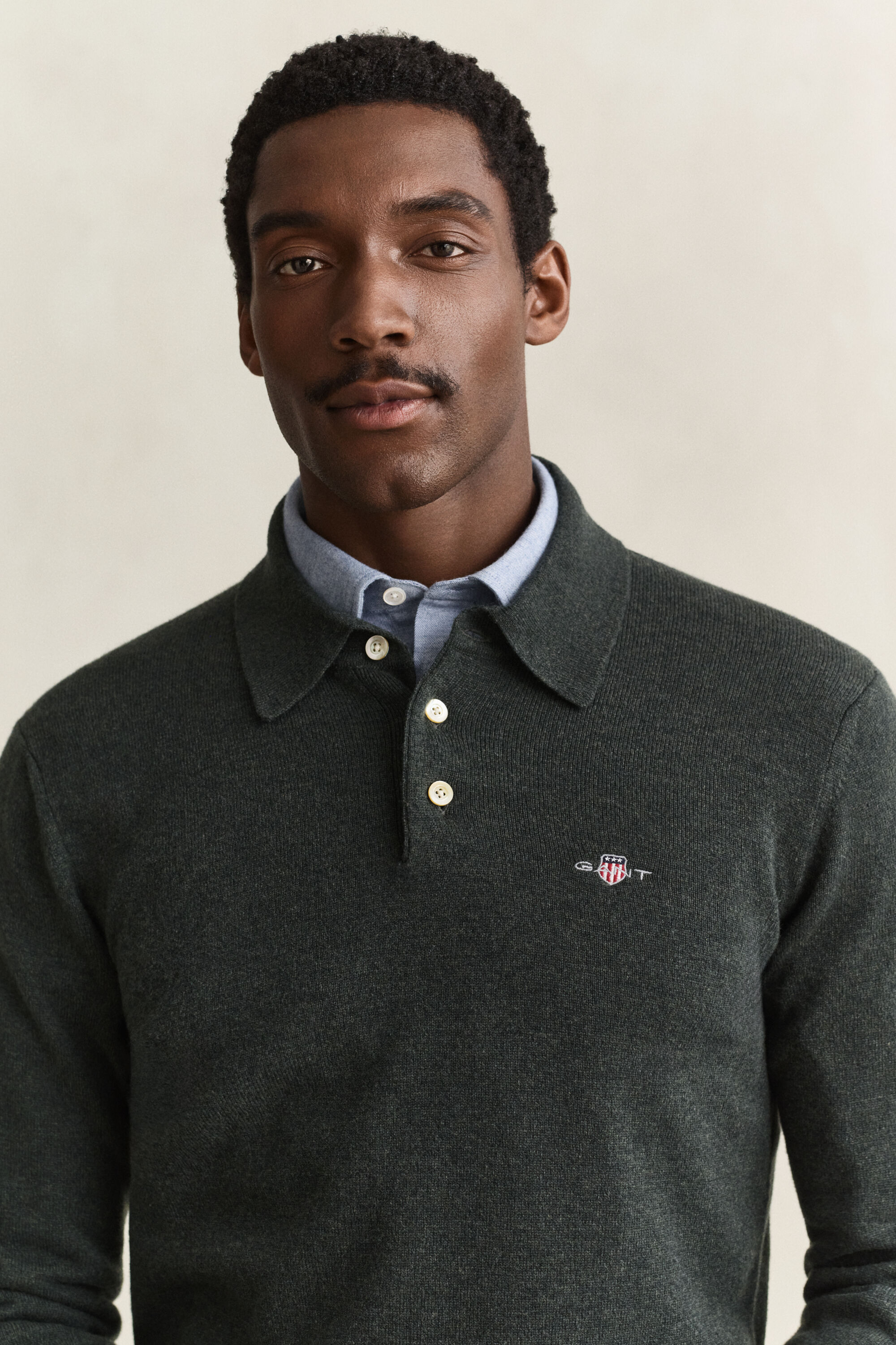 Superfine Lambswool Polo Sweater