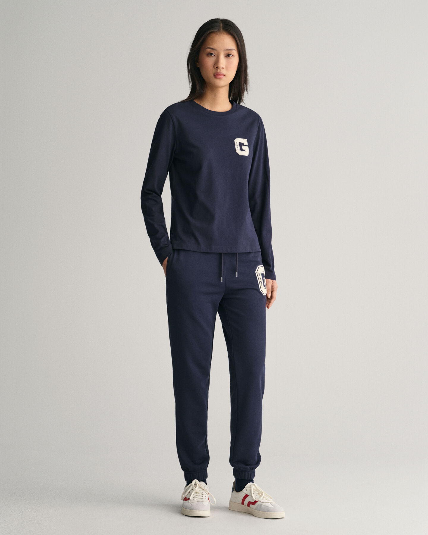 G Crew Neck Long Sleeve T-Shirt