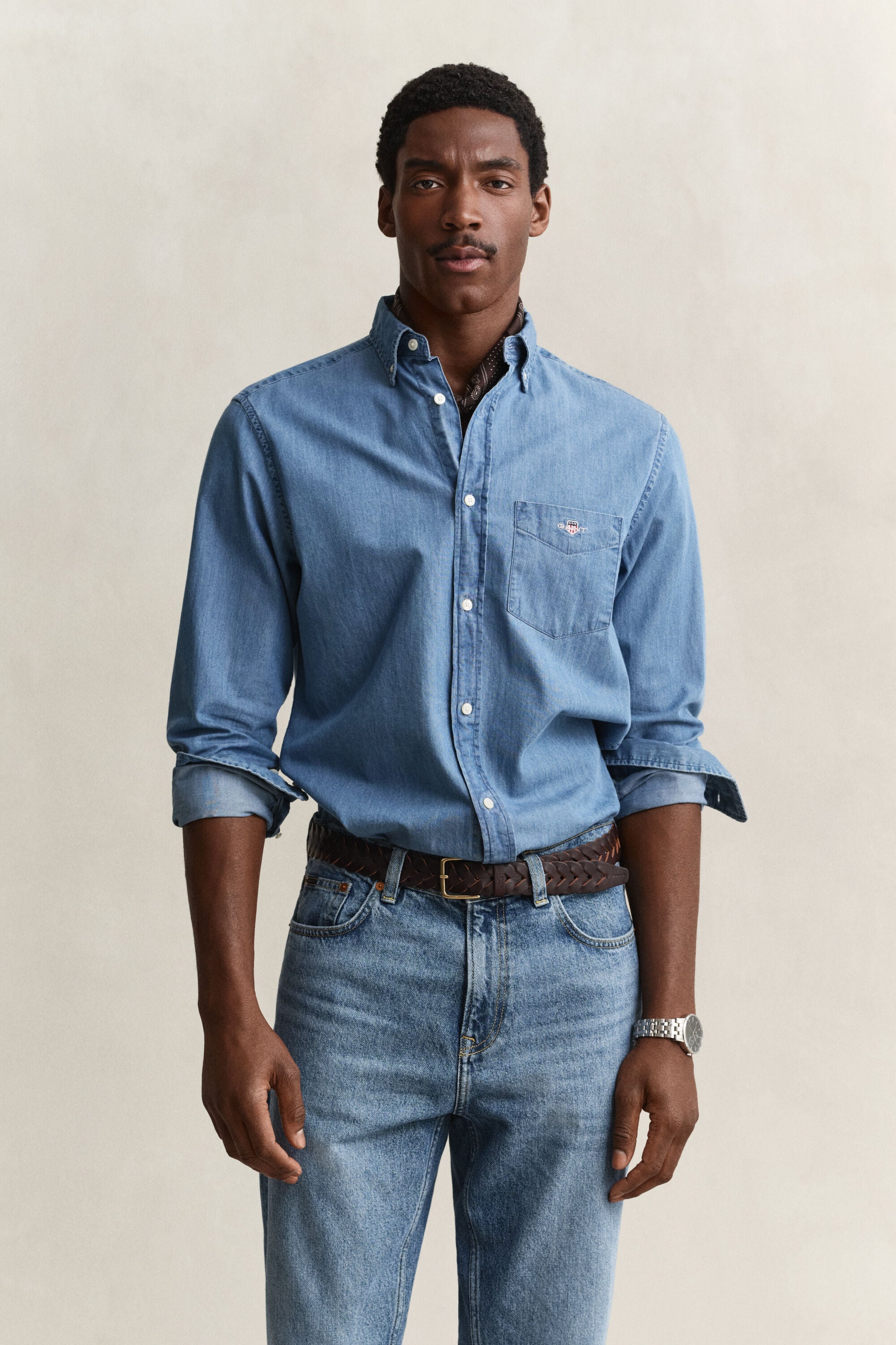 Regular Fit Indigo Shirt