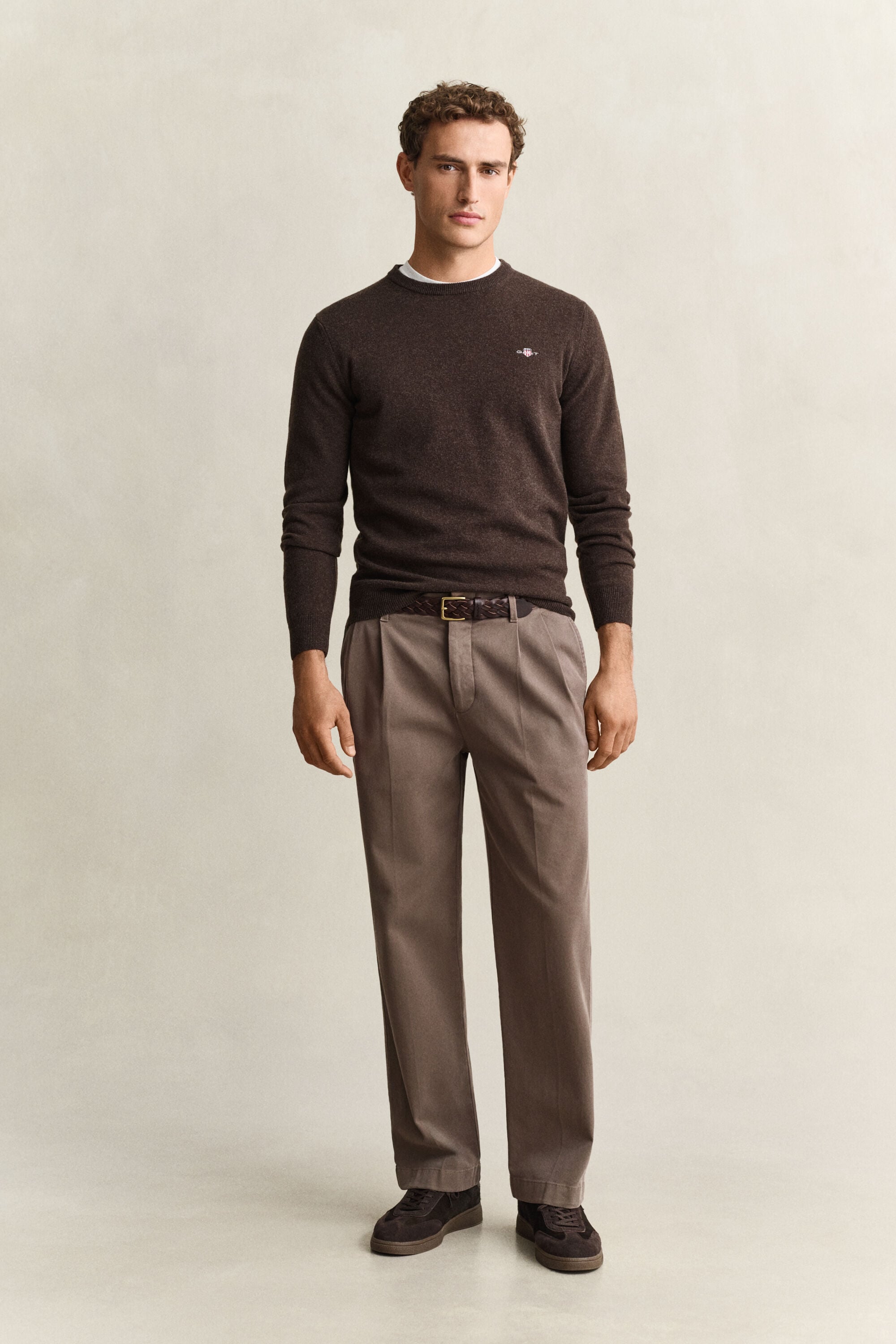Brushed Cotton Chinos — FADED TAUPE