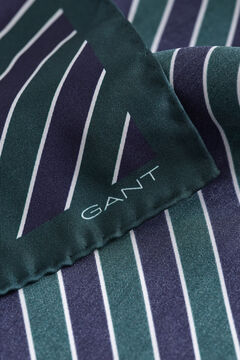 Striped Pocket Square — TARTAN GREEN 1