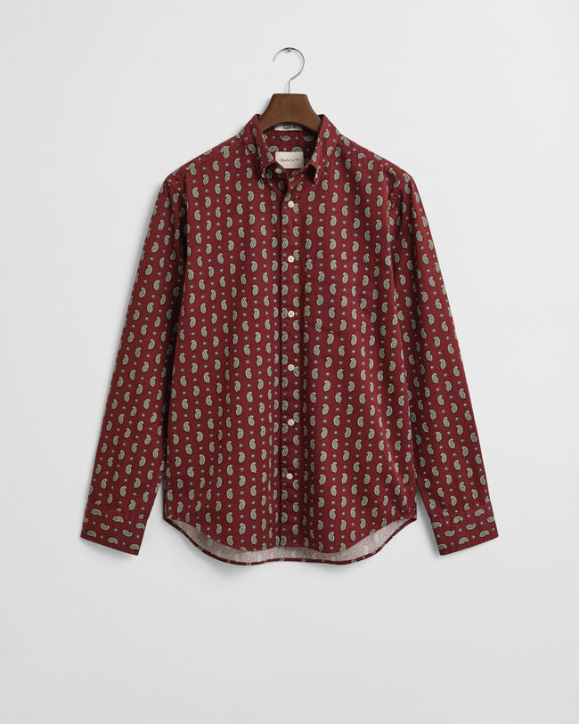 Regular Fit Paisley Printed Twill Shirt
