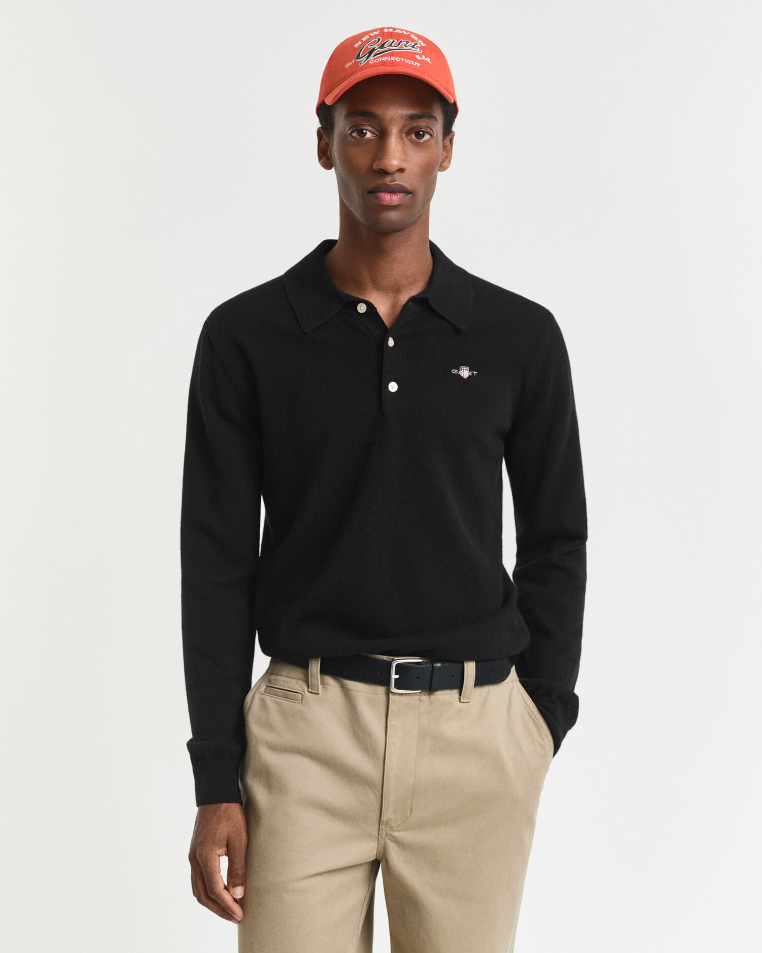 Superfine Lambswool Polo Sweater