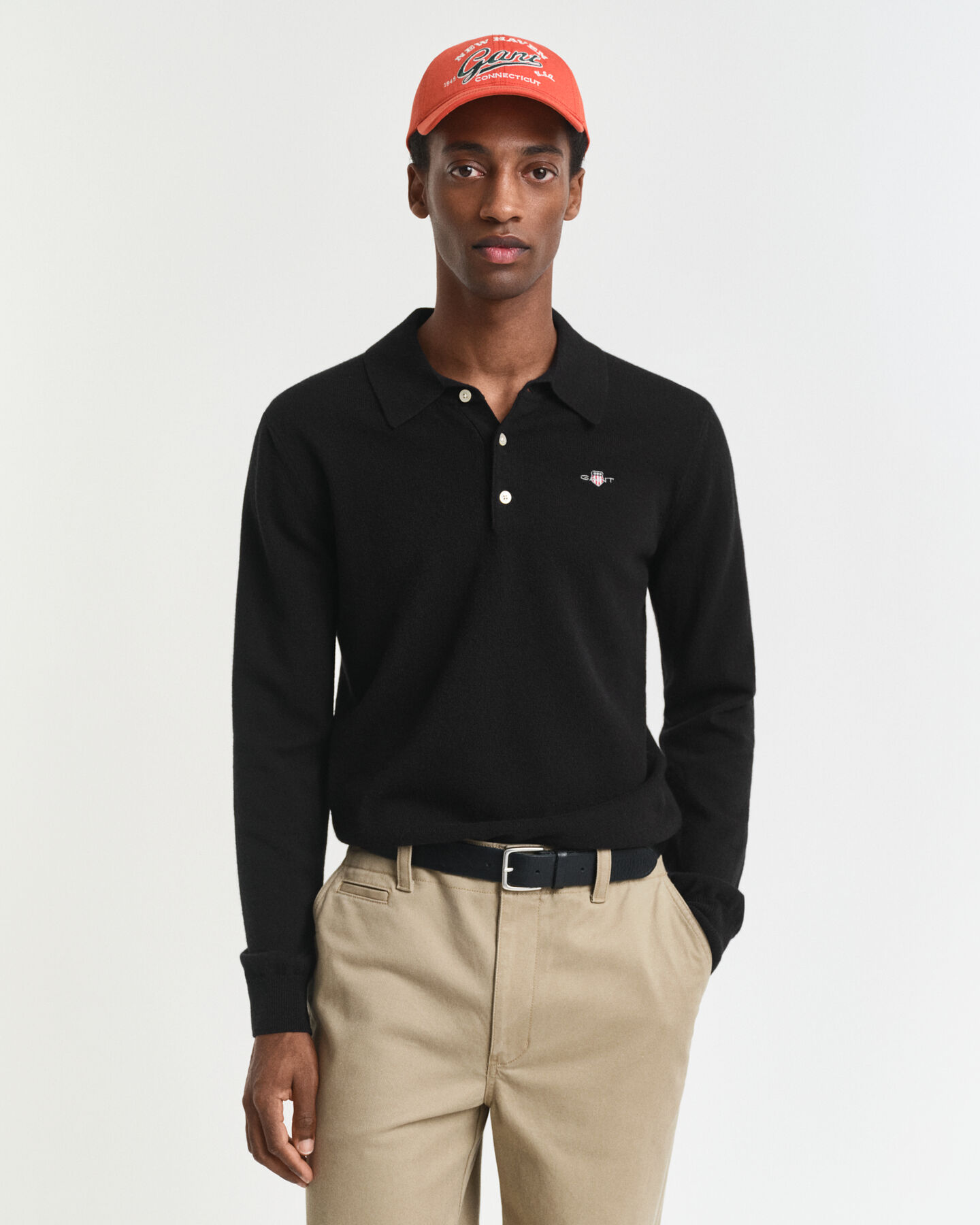 Superfine Lambswool Polo Sweater