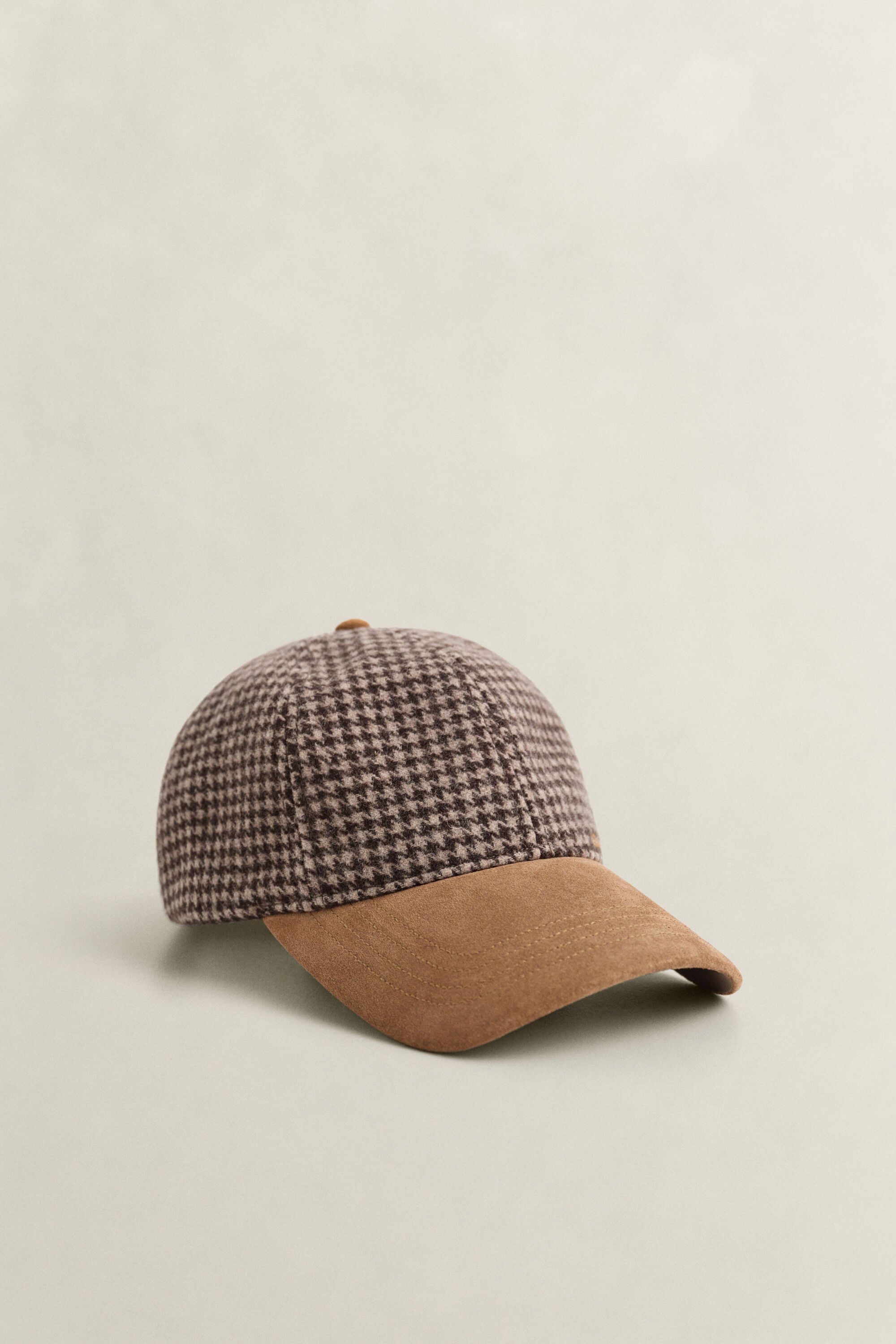 Checked Wool Cap
