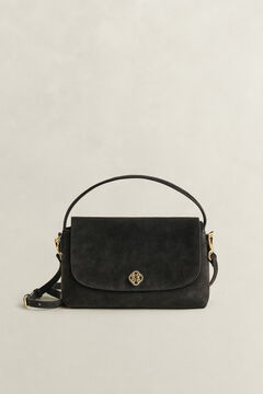 Slouchy Suede Shoulder Bag — DEEP BROWN 5