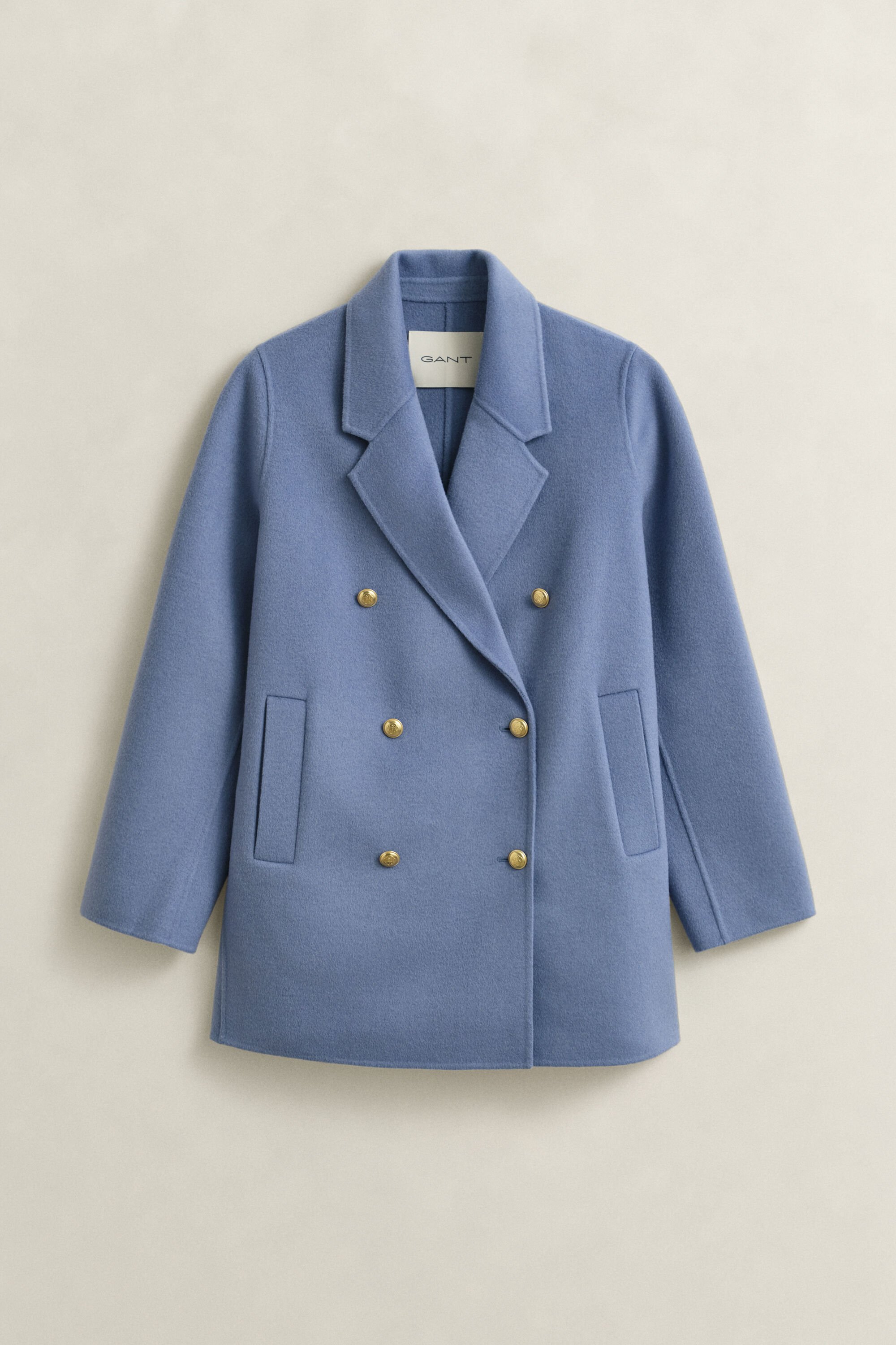 Handstitched Detail Pea Coat