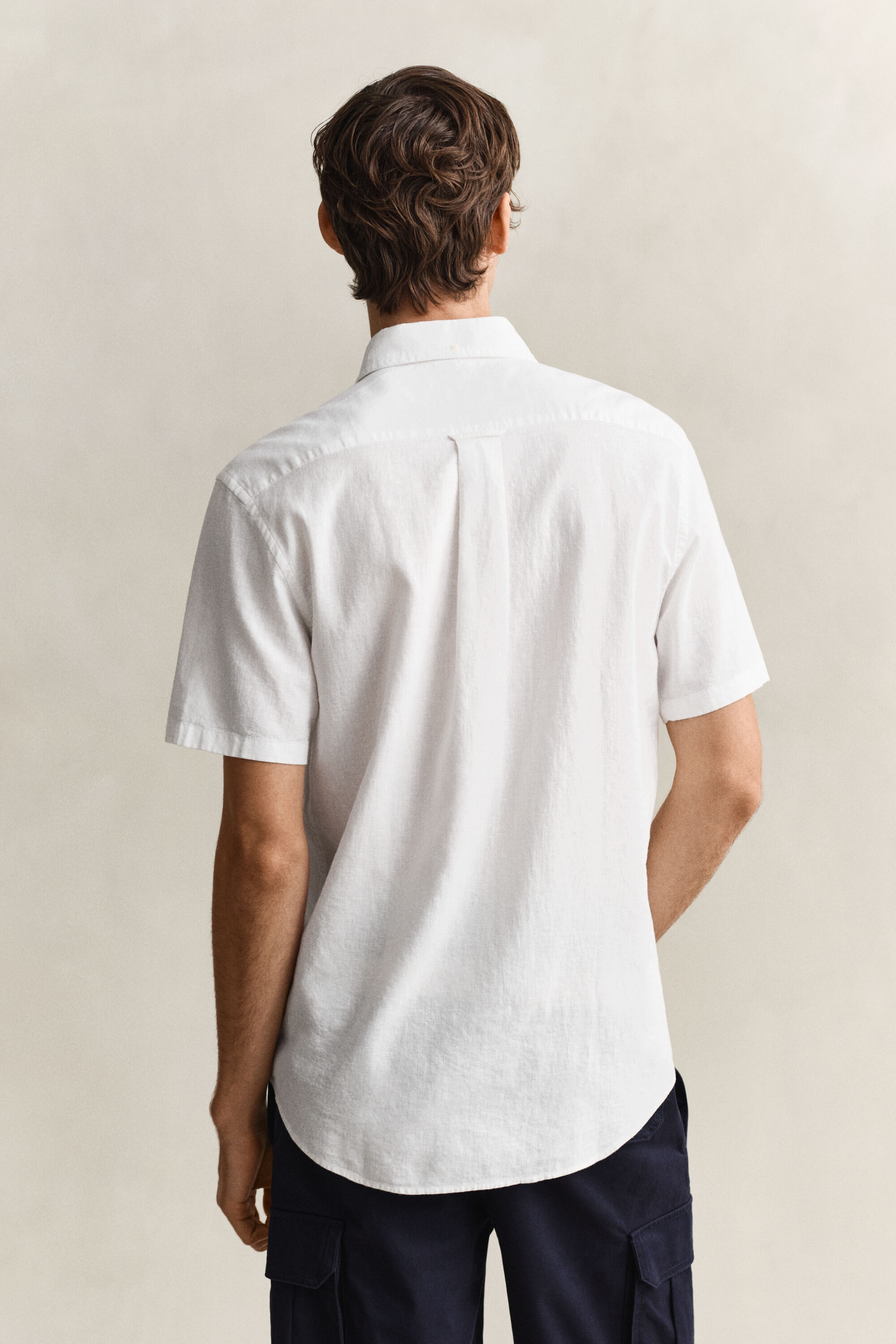 Linen Blend Short Sleeve Shirt