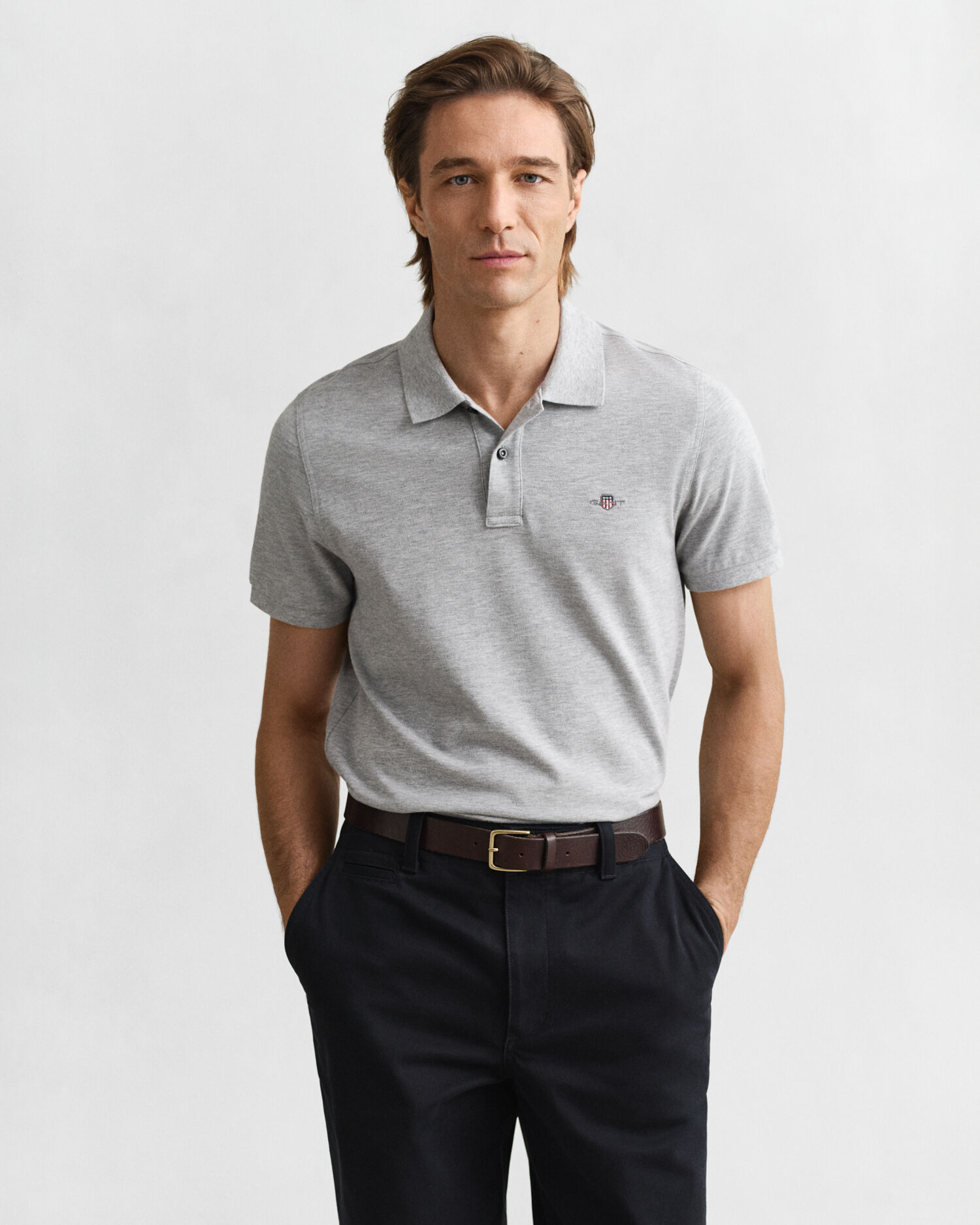 Classic Regular Polo Shirt — GREY MELANGE