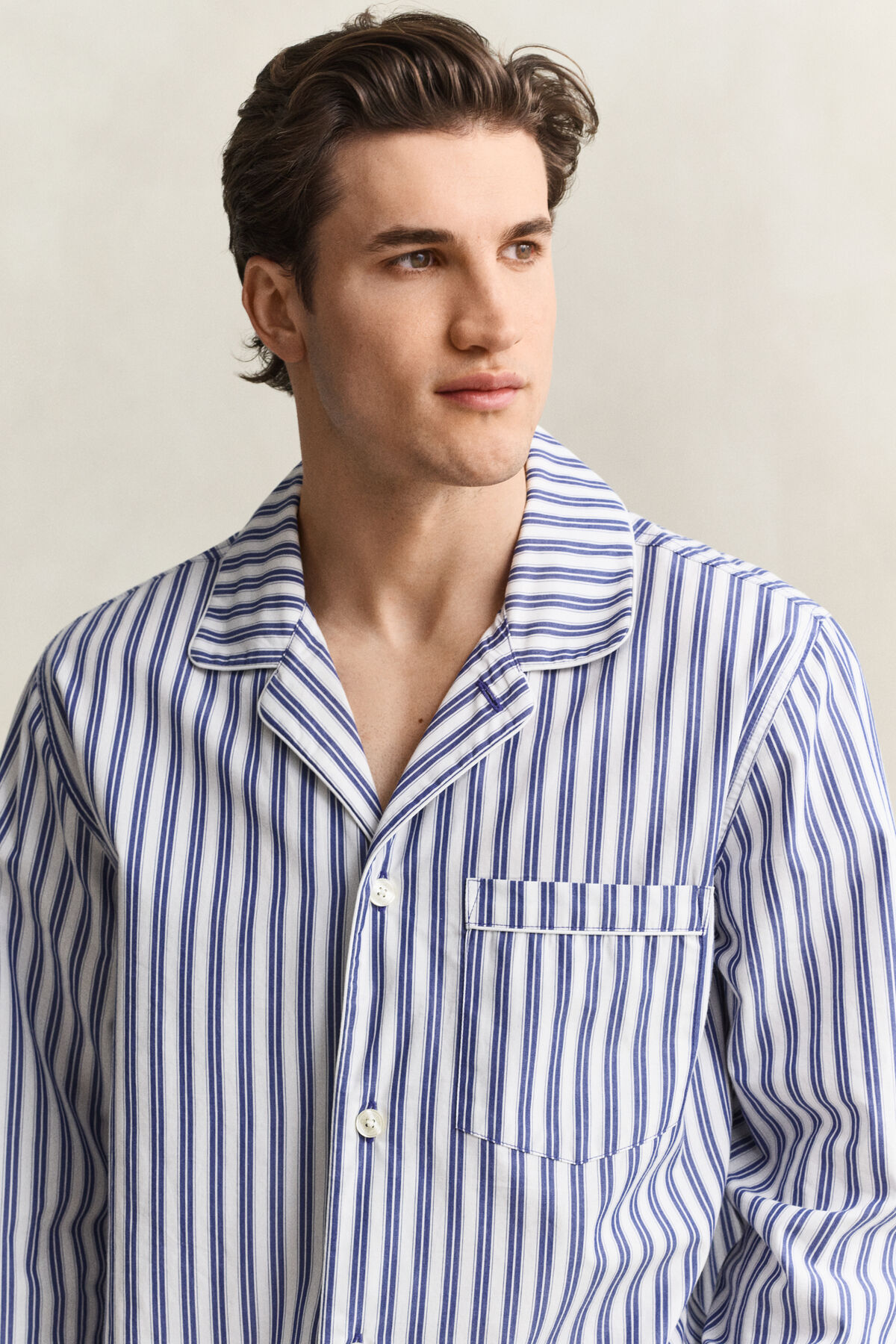 Poplin Pajama Set — COLLEGE BLUE
