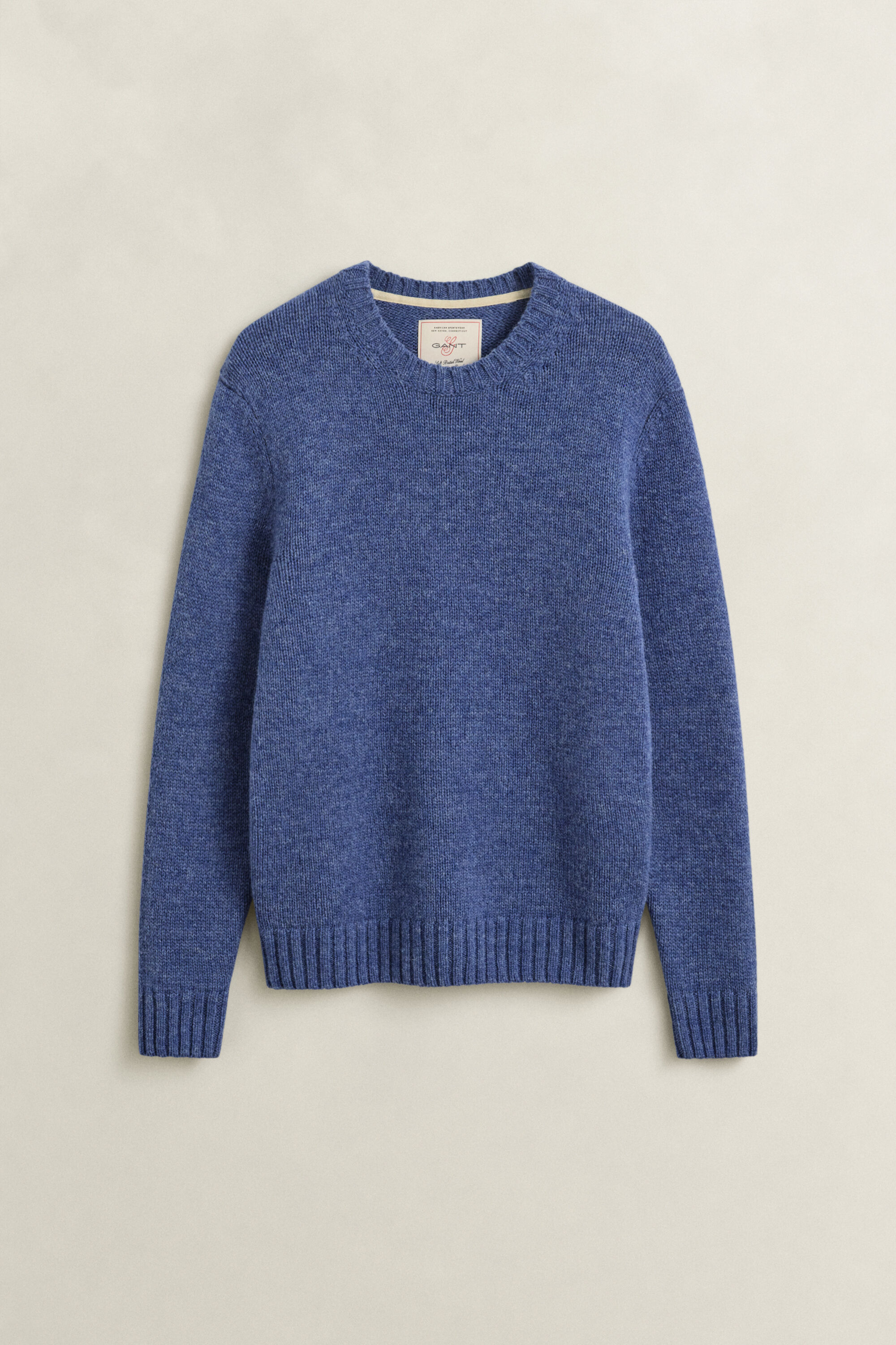 Brushed Wool Crew Neck Sweater
