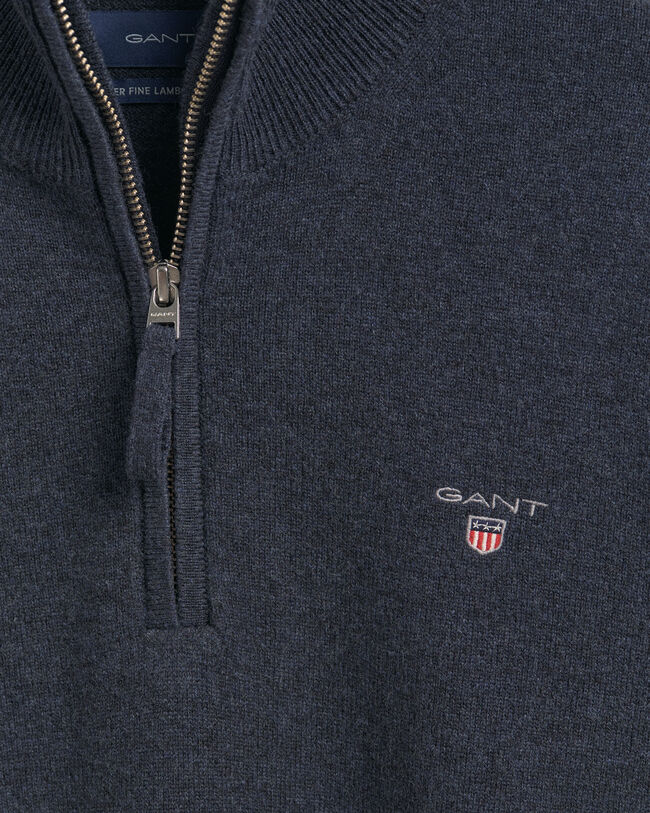 Super Fine Lambswool Half-Zip Sweater