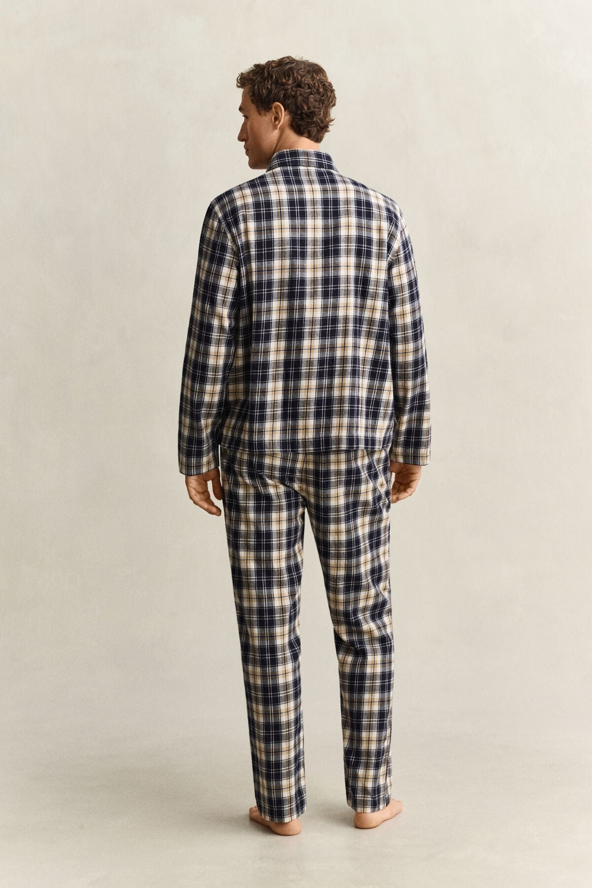Checked Pajama Set — EVENING BLUE