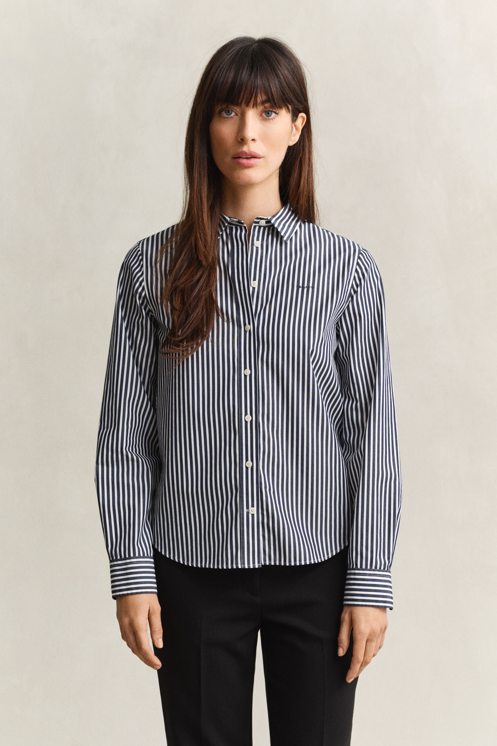 Regular Fit Striped Classic Poplin Shirt