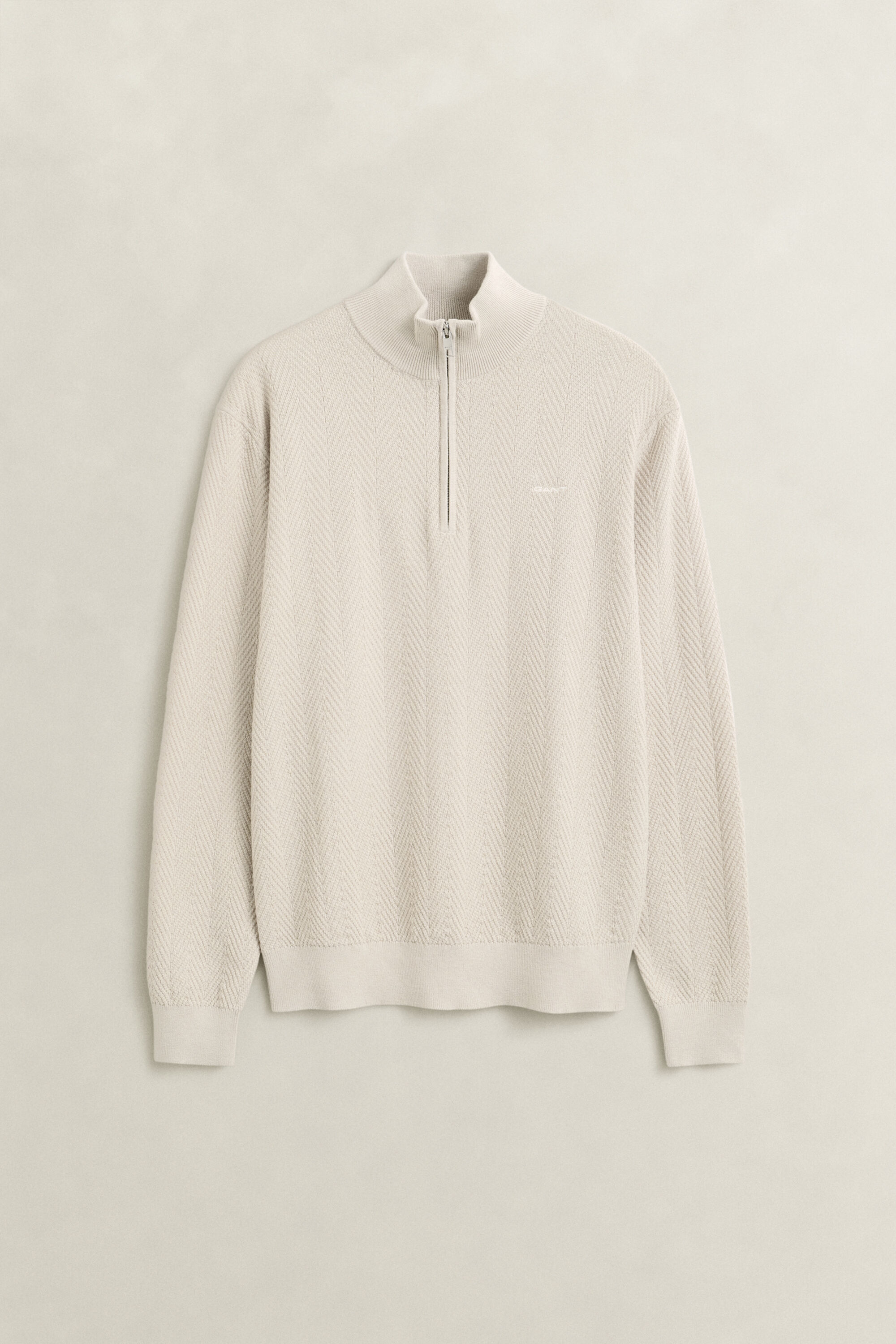 Herringbone Half-Zip Sweater