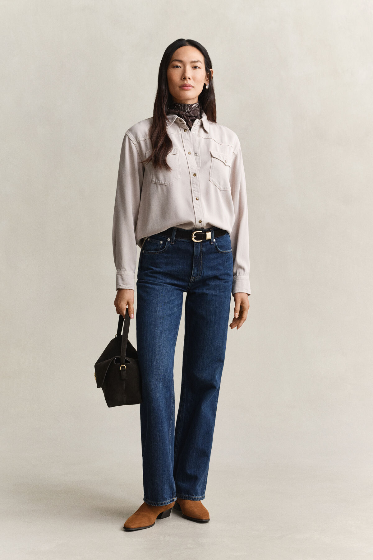 Denim Twill Ranger Shirt — CLAY BEIGE