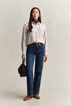 Denim Twill Ranger Shirt — CLAY BEIGE 8